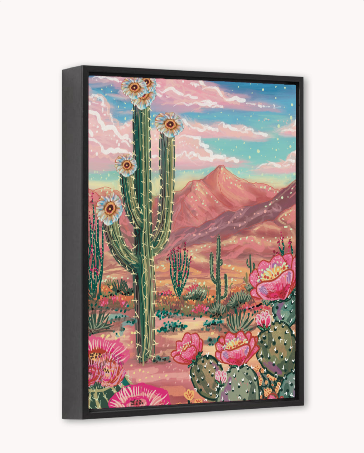 Desert Paradise Framed Canvas Print