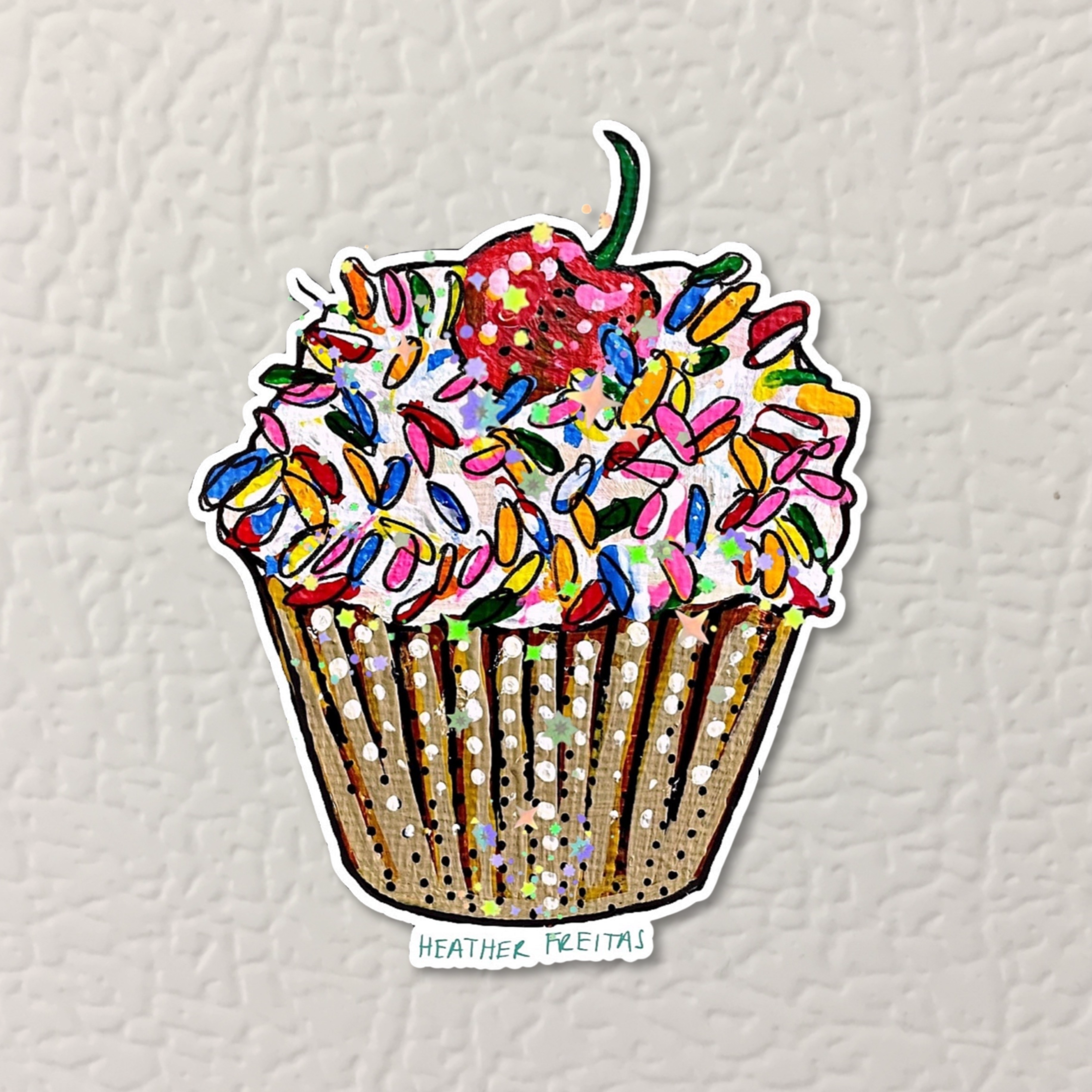 Cupcake Magnet ( Die-Cut )