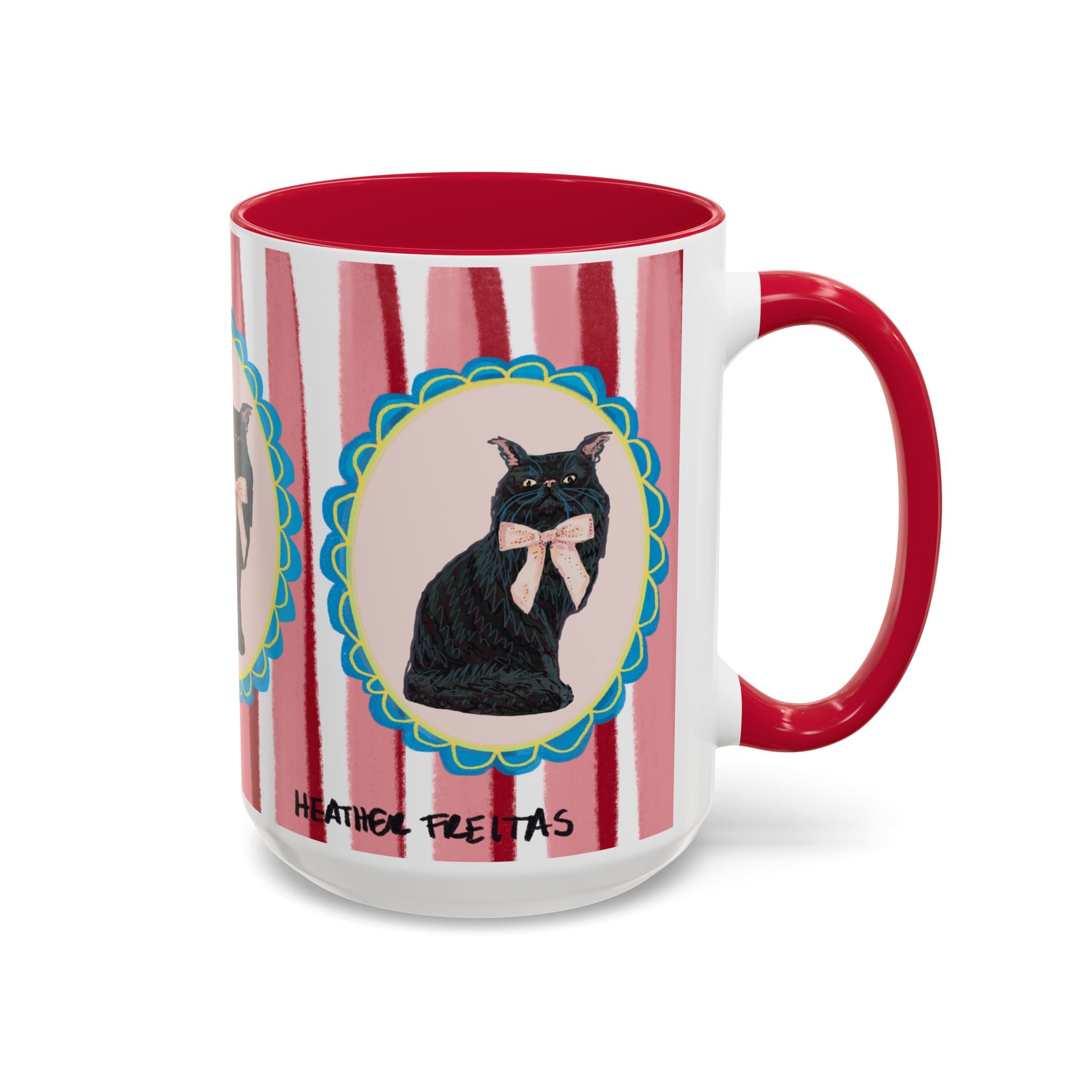 Black Persian Cat Coffee Mug 15oz
