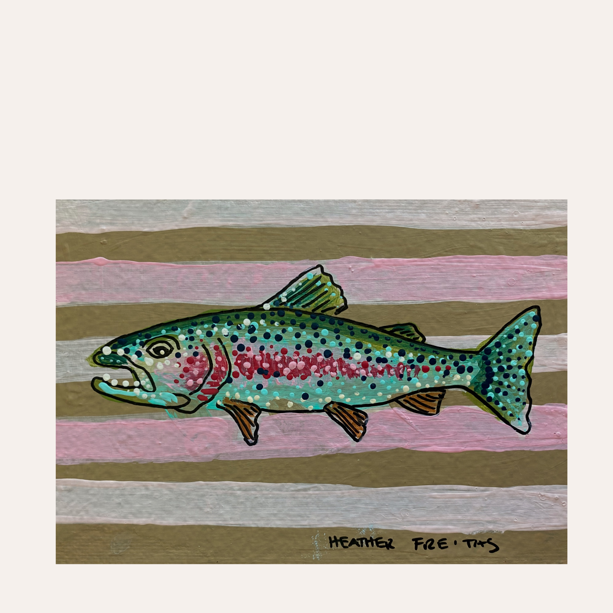 Rainbow Trout Mini Fine Art Print