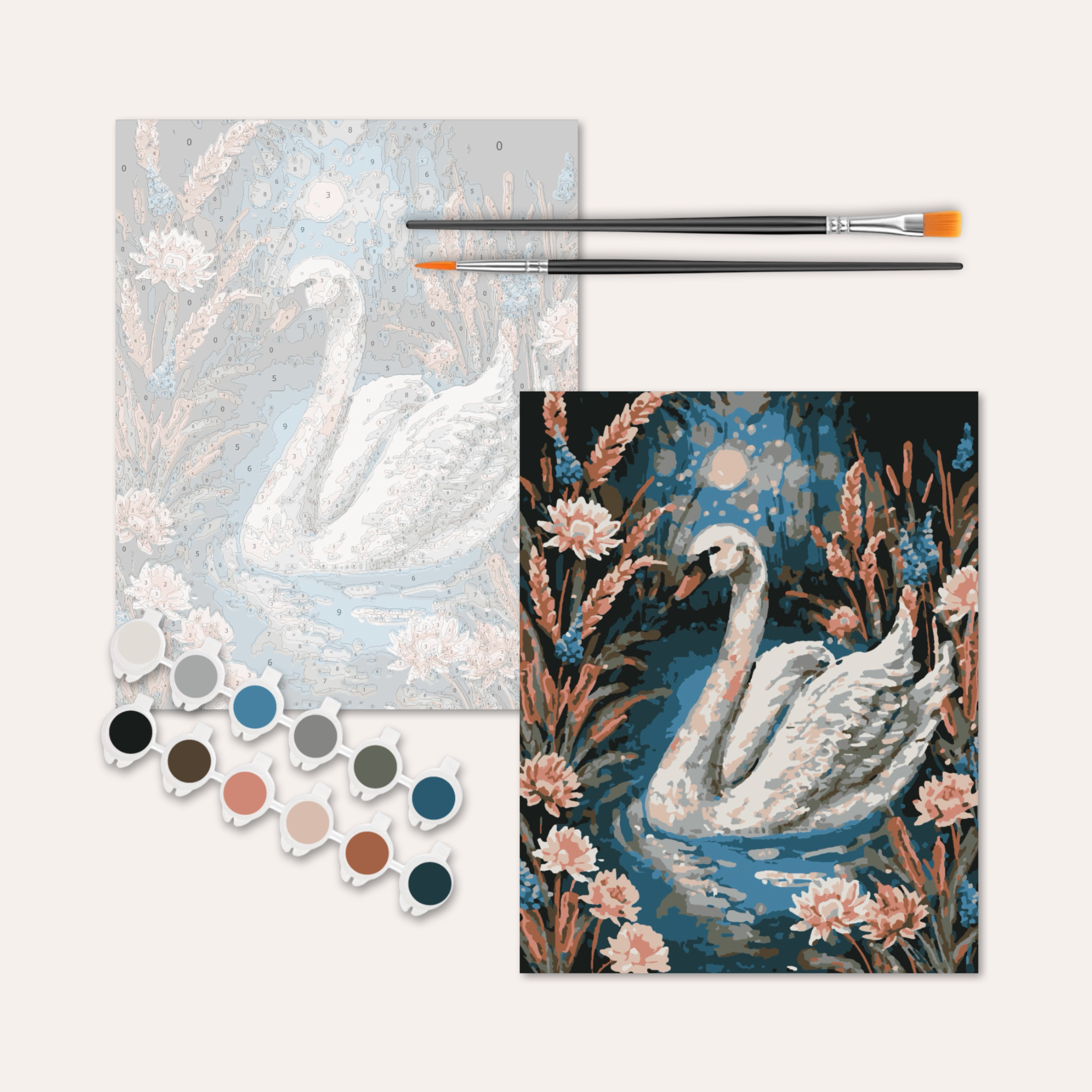 Serenity Swans - Paint by Numbers Kit