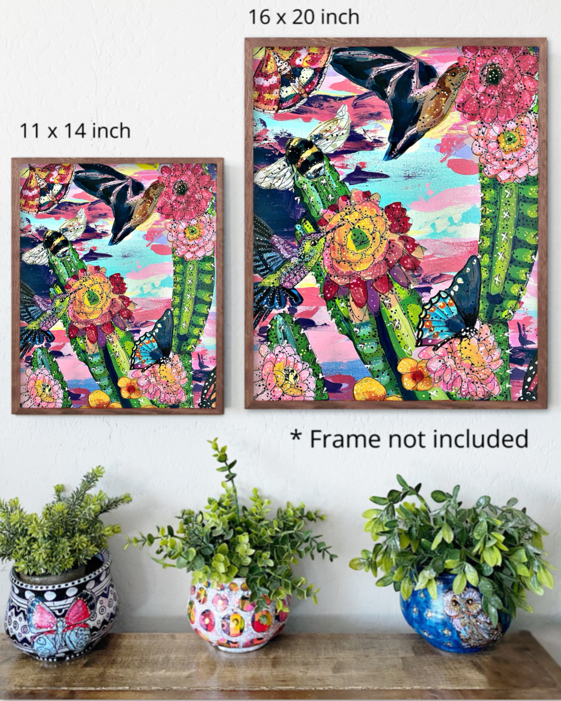 Desert Dawn Pollinators Print