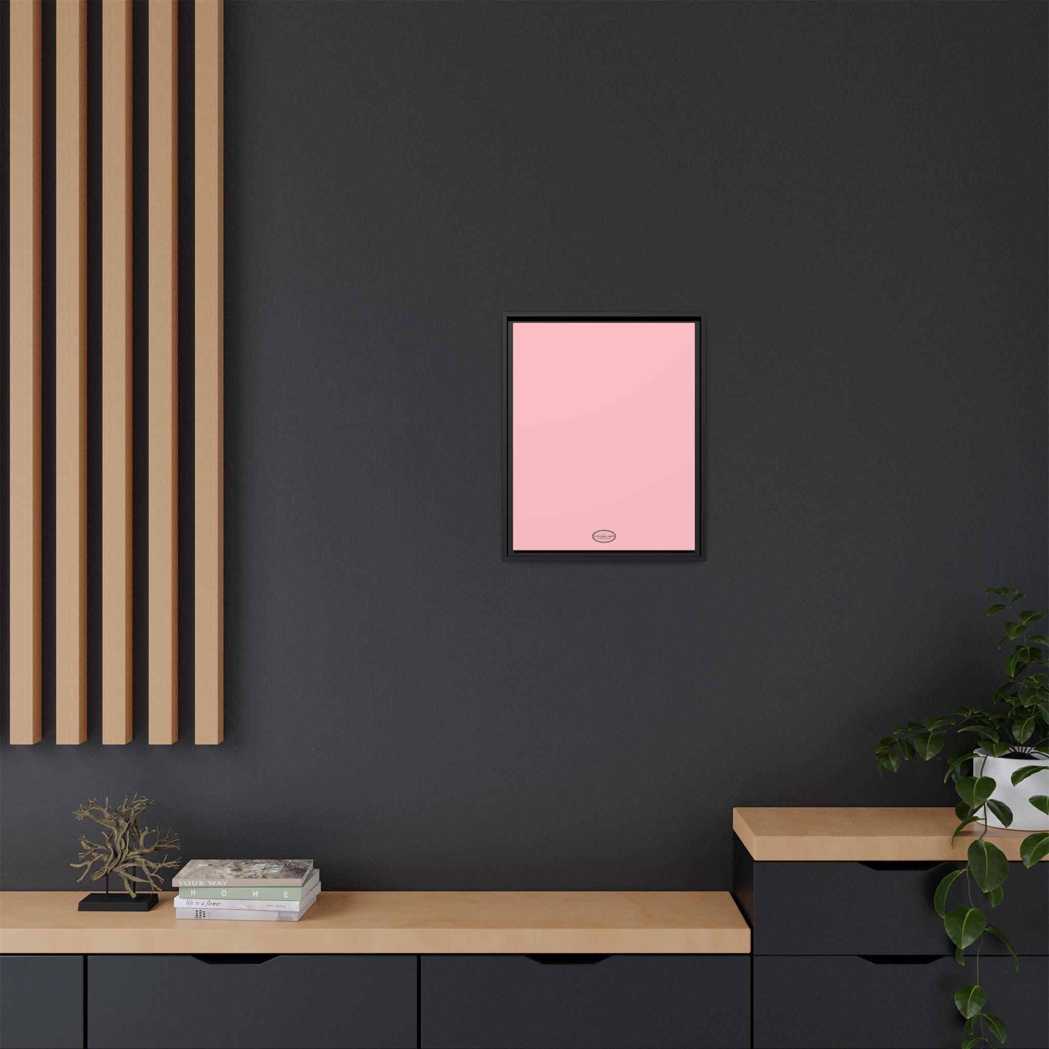 Pink Expressions Framed Canvas Print