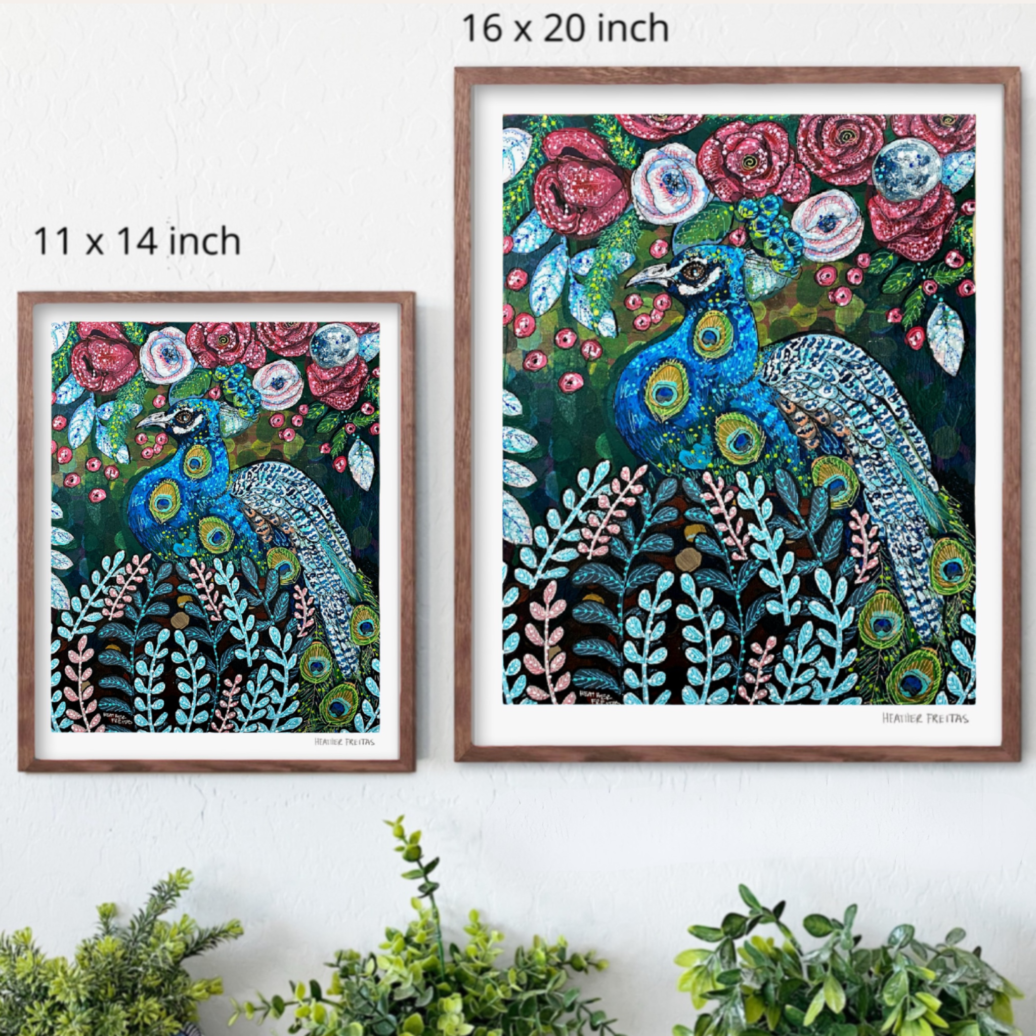 Blue Boy Peacock Fine Art Print