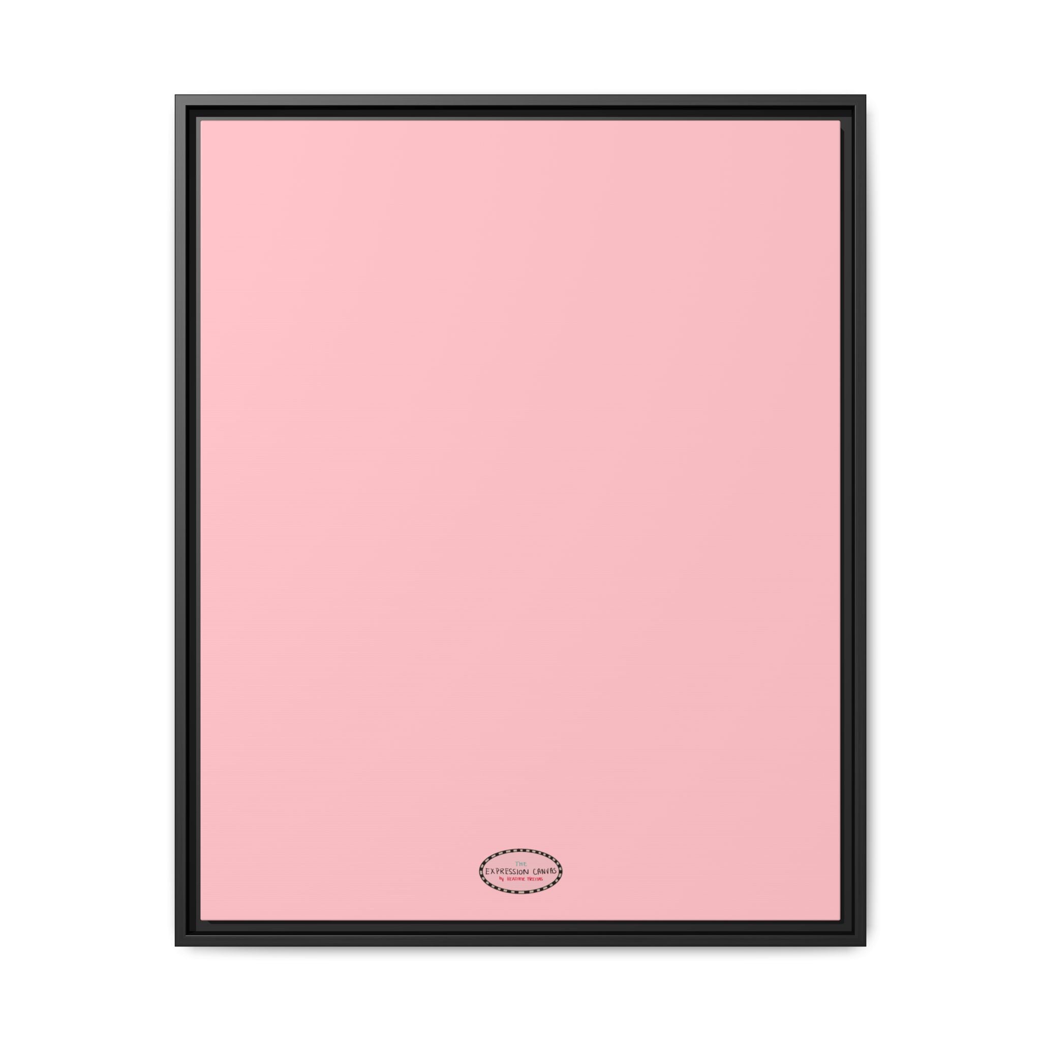 Pink Expressions Framed Canvas Print