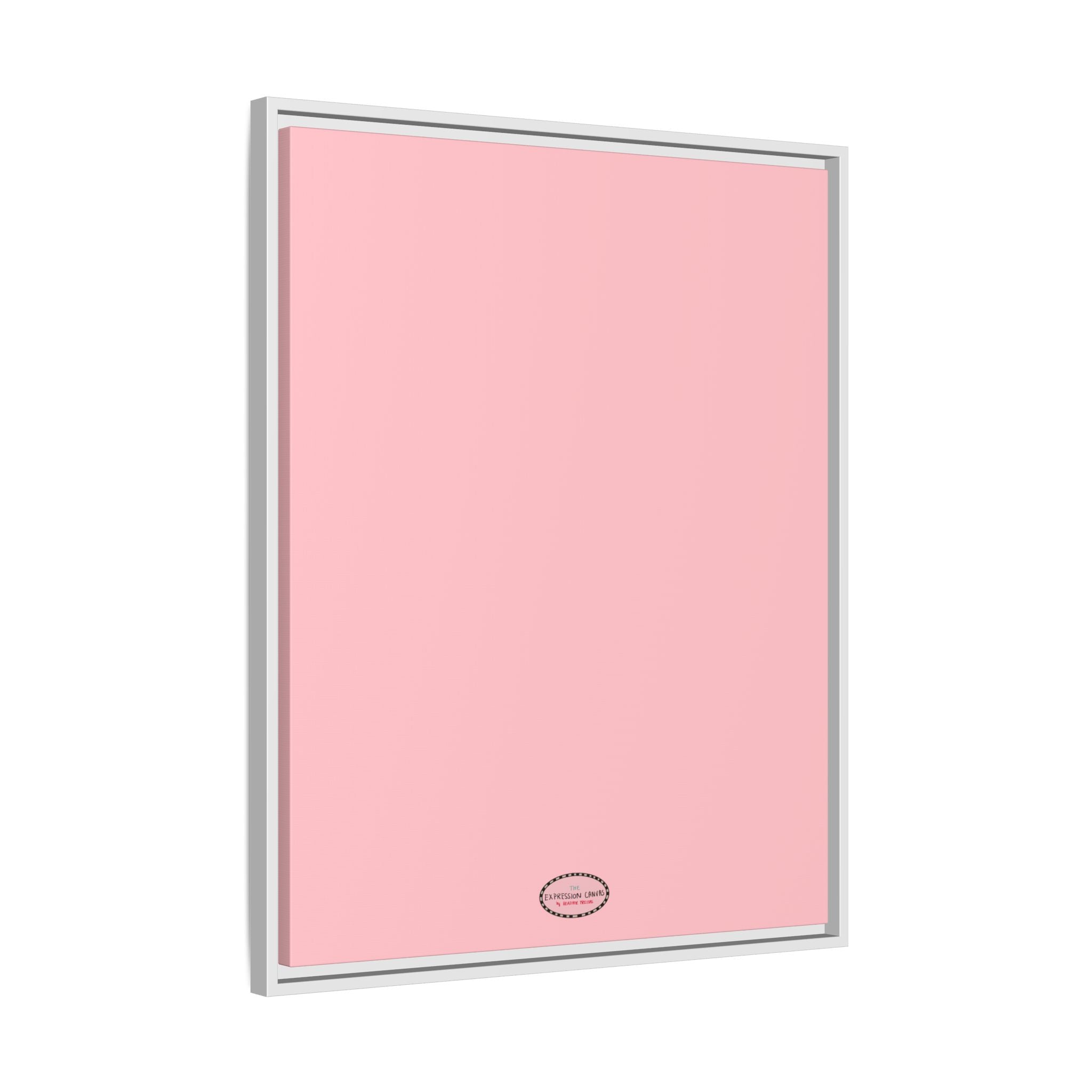 Pink Expressions Framed Canvas Print
