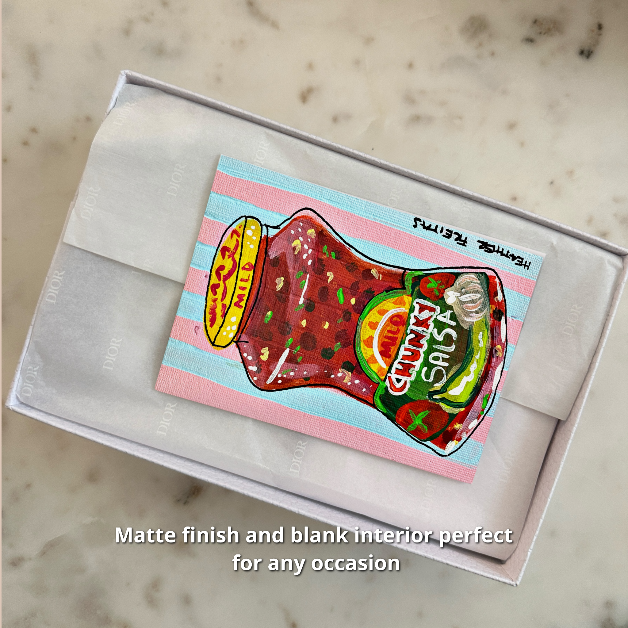 Mild Salsa Fine Art Greeting Card