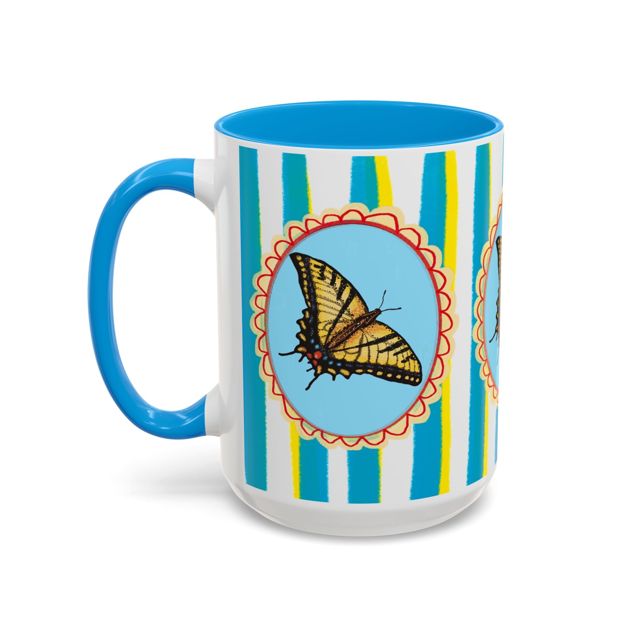Yellow Butterfly Coffee Mug 15oz