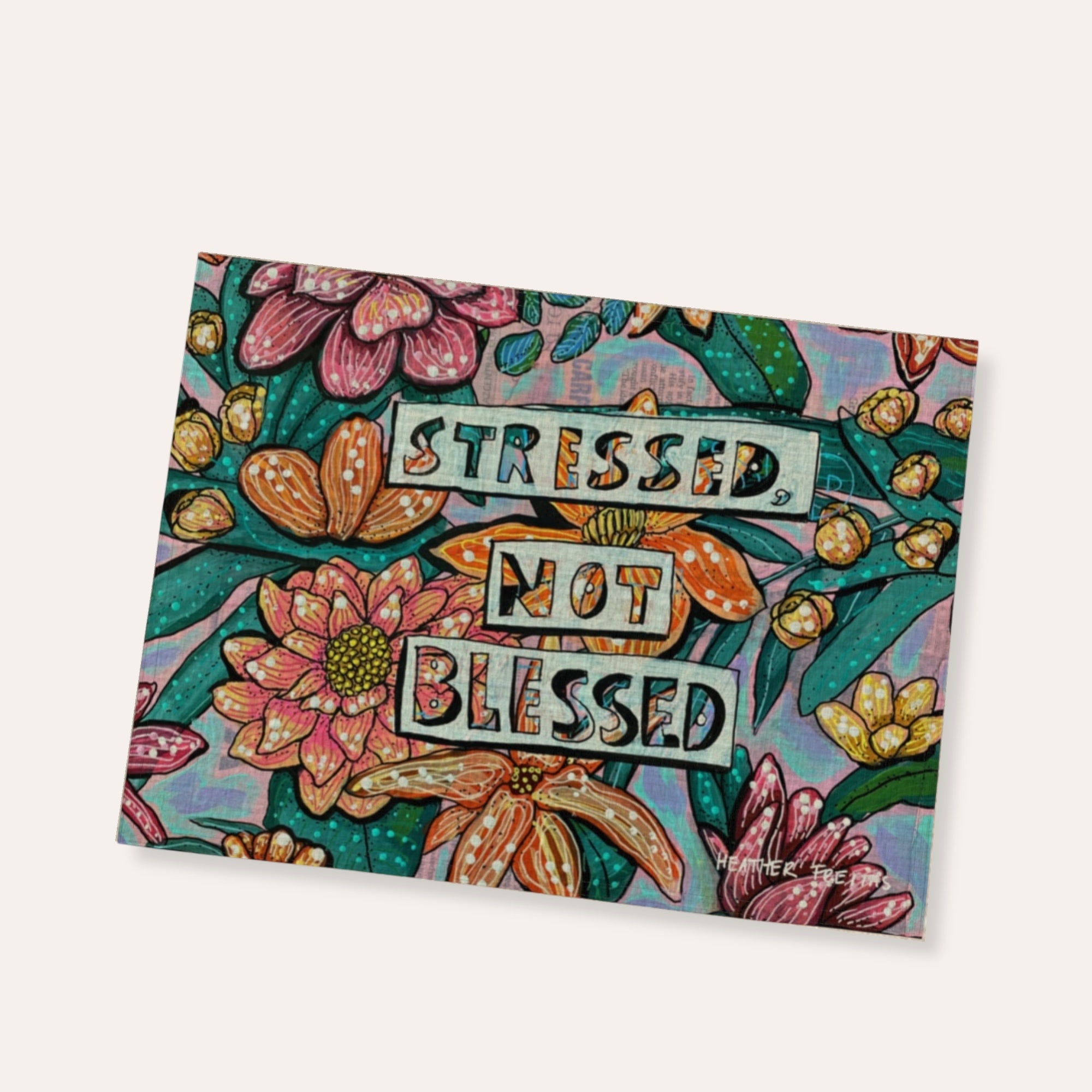 Stressed Not Blessed Placemat