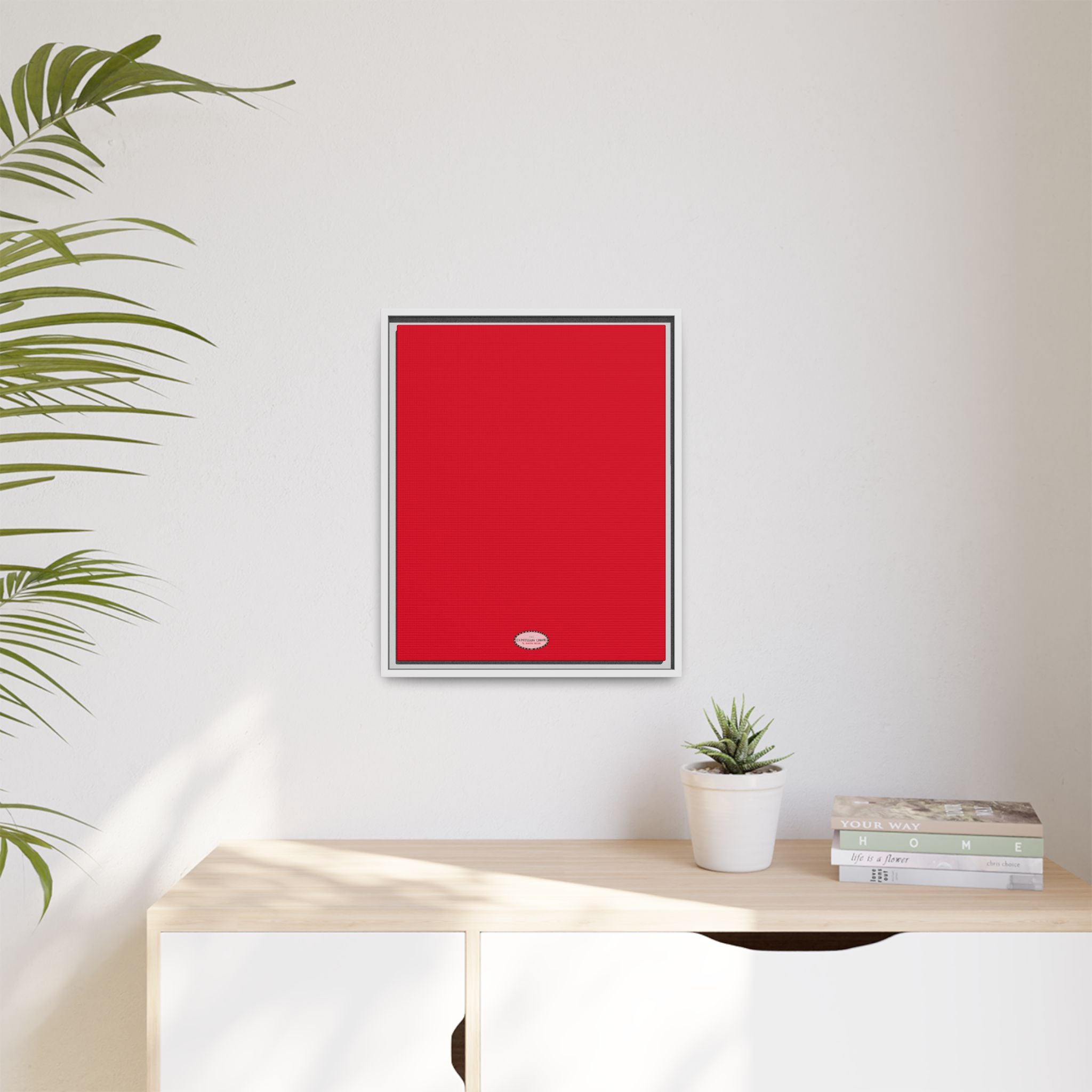 Cherry Expressions Framed Canvas Print