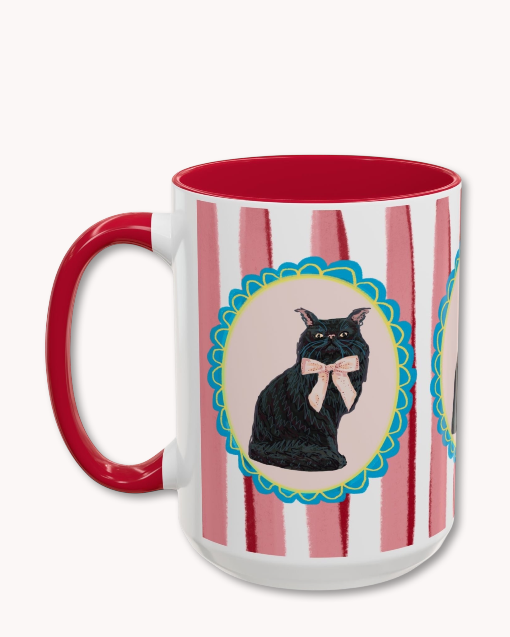 Black Persian Cat Coffee Mug 15oz
