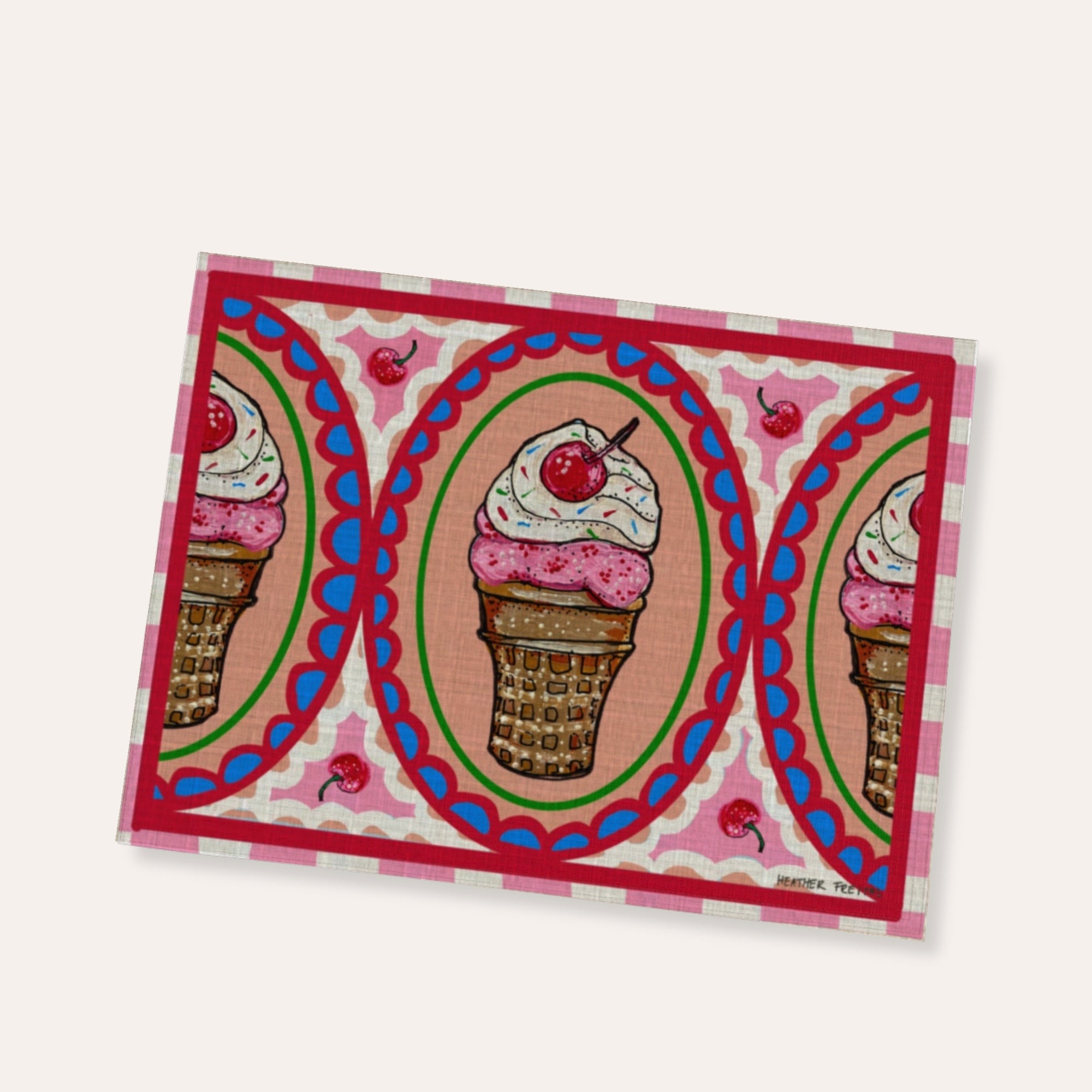 Strawberry Cone Placemat