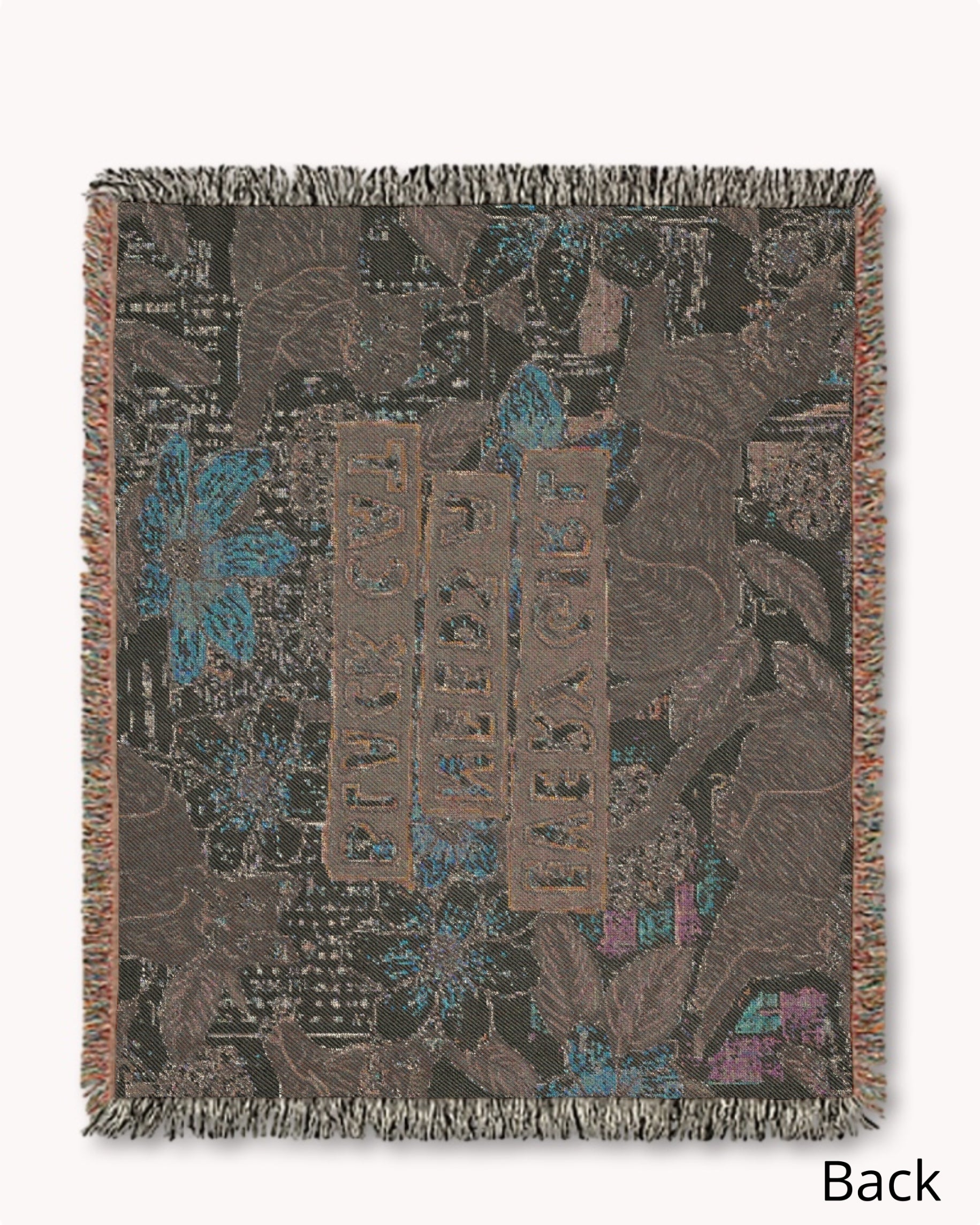 Every Girl Needs A Black Cat Woven Blanket Tapestry