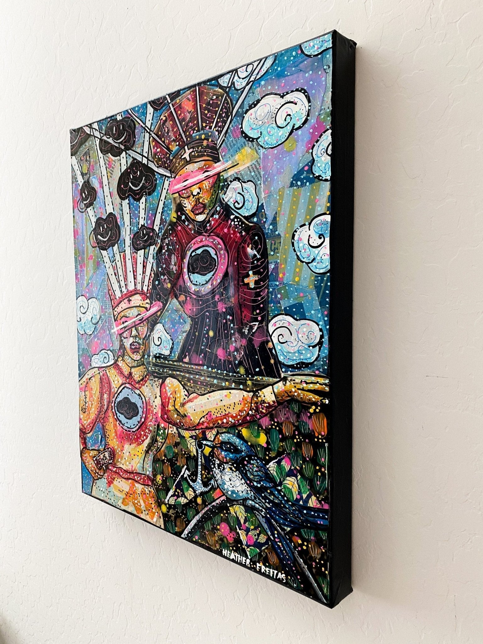 19 Clouds ( Original Painting ) - Heather Freitas - fine art home deccor