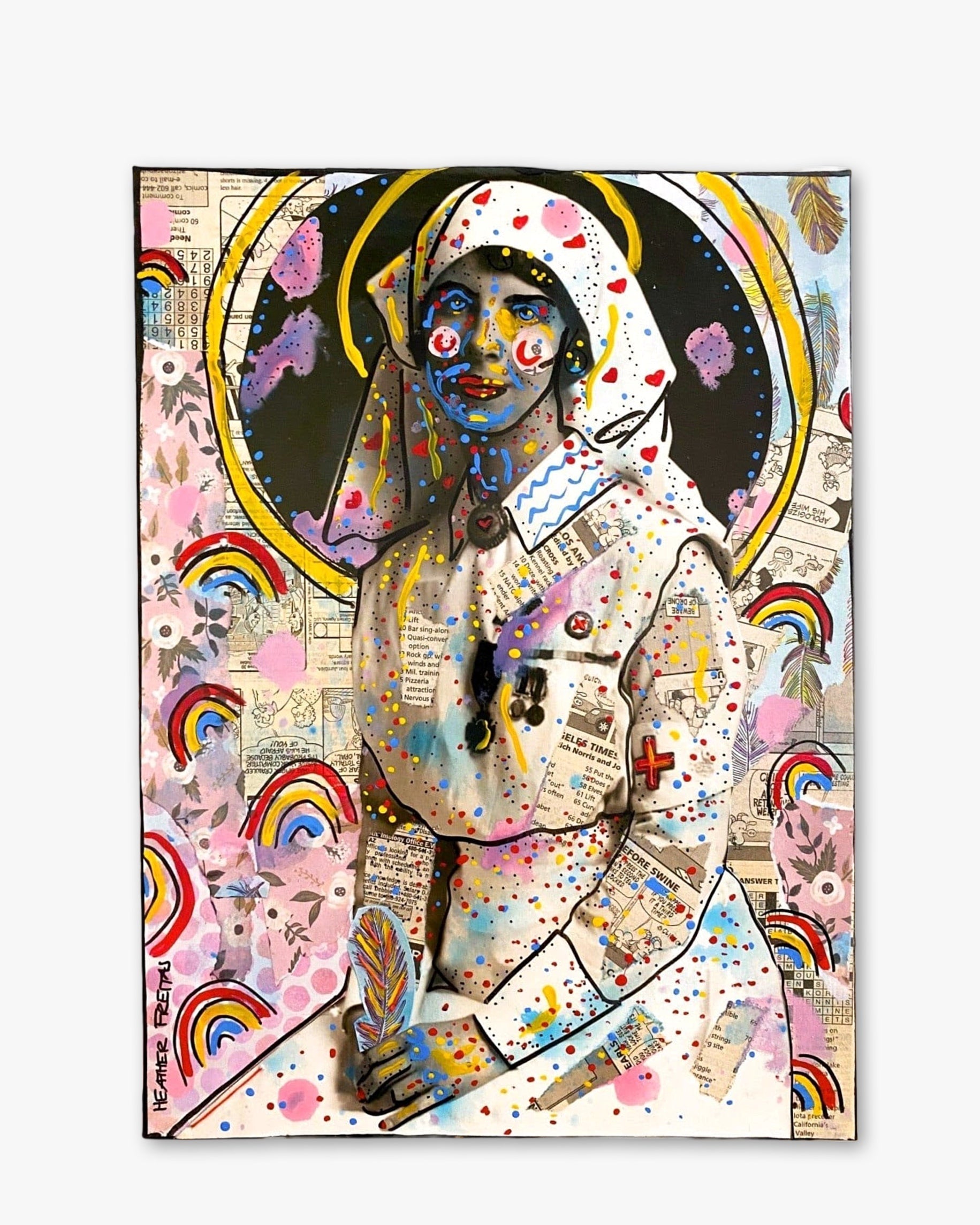 19 Rainbows ( Original Painting ) - Heather Freitas - fine art home deccor