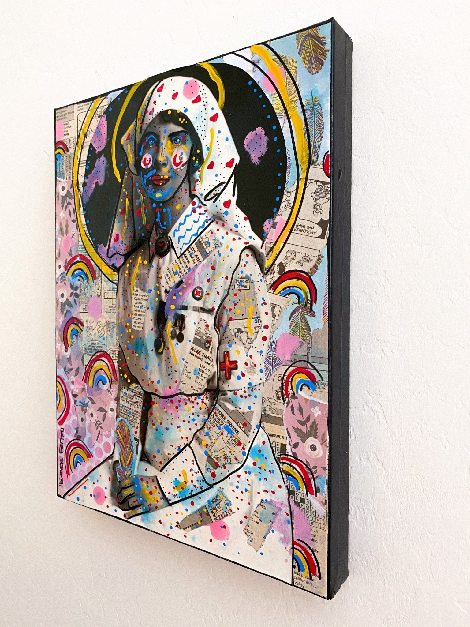 19 Rainbows ( Original Painting ) - Heather Freitas - fine art home deccor