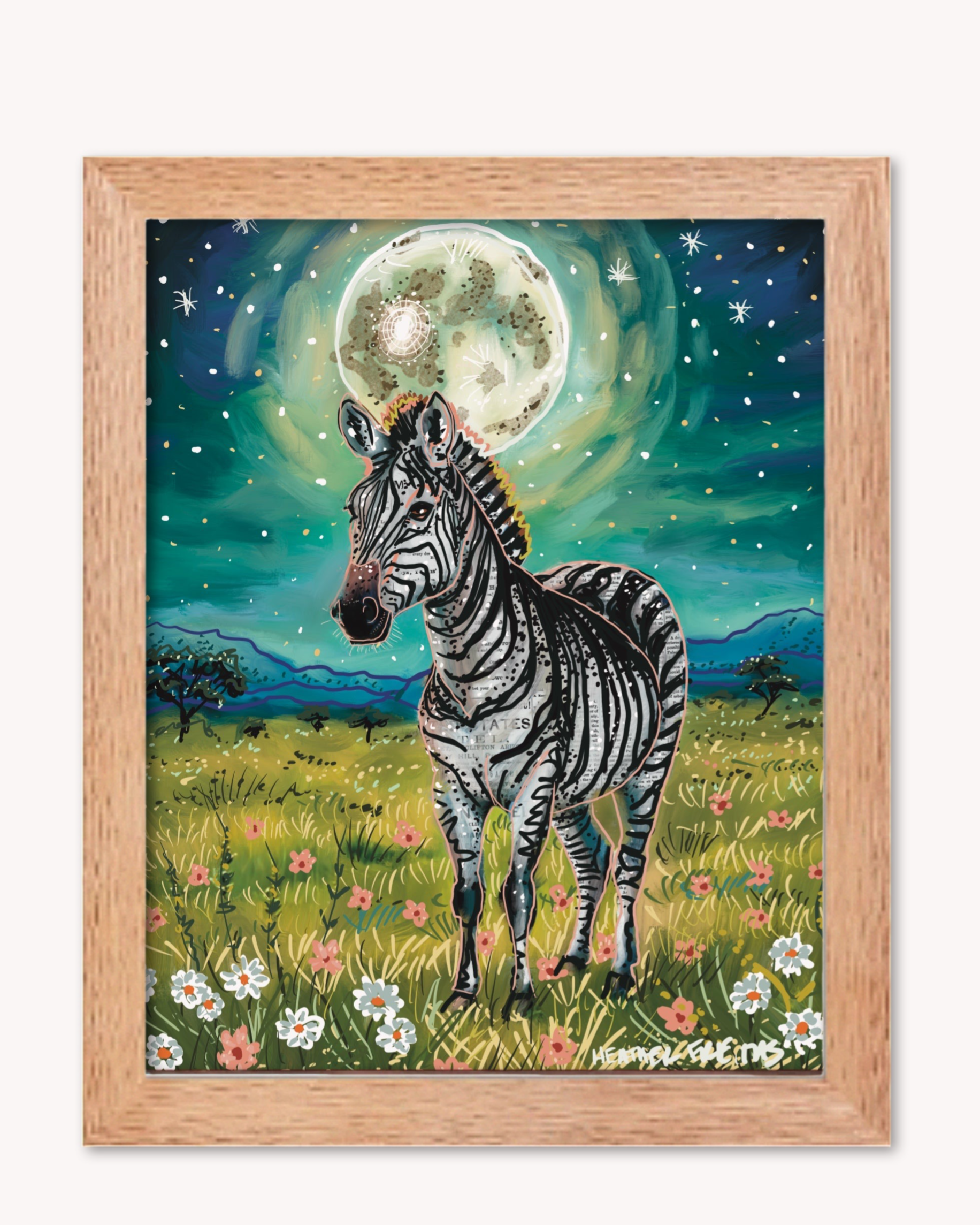 Floral Zebra Print
