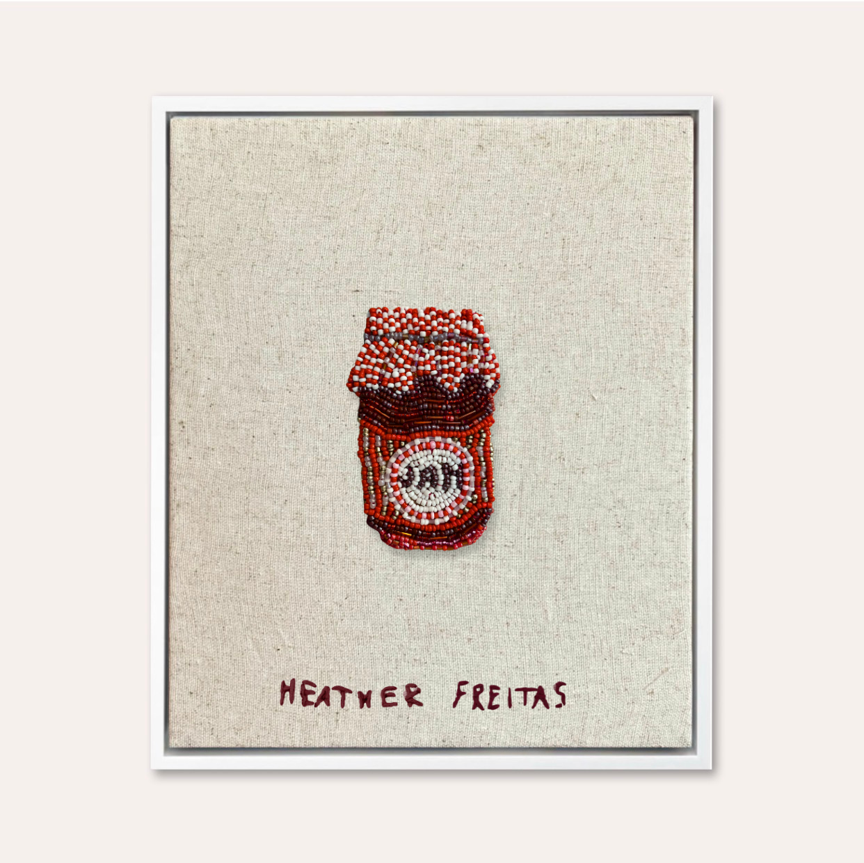 Strawberry Jam Beaded Wall Art