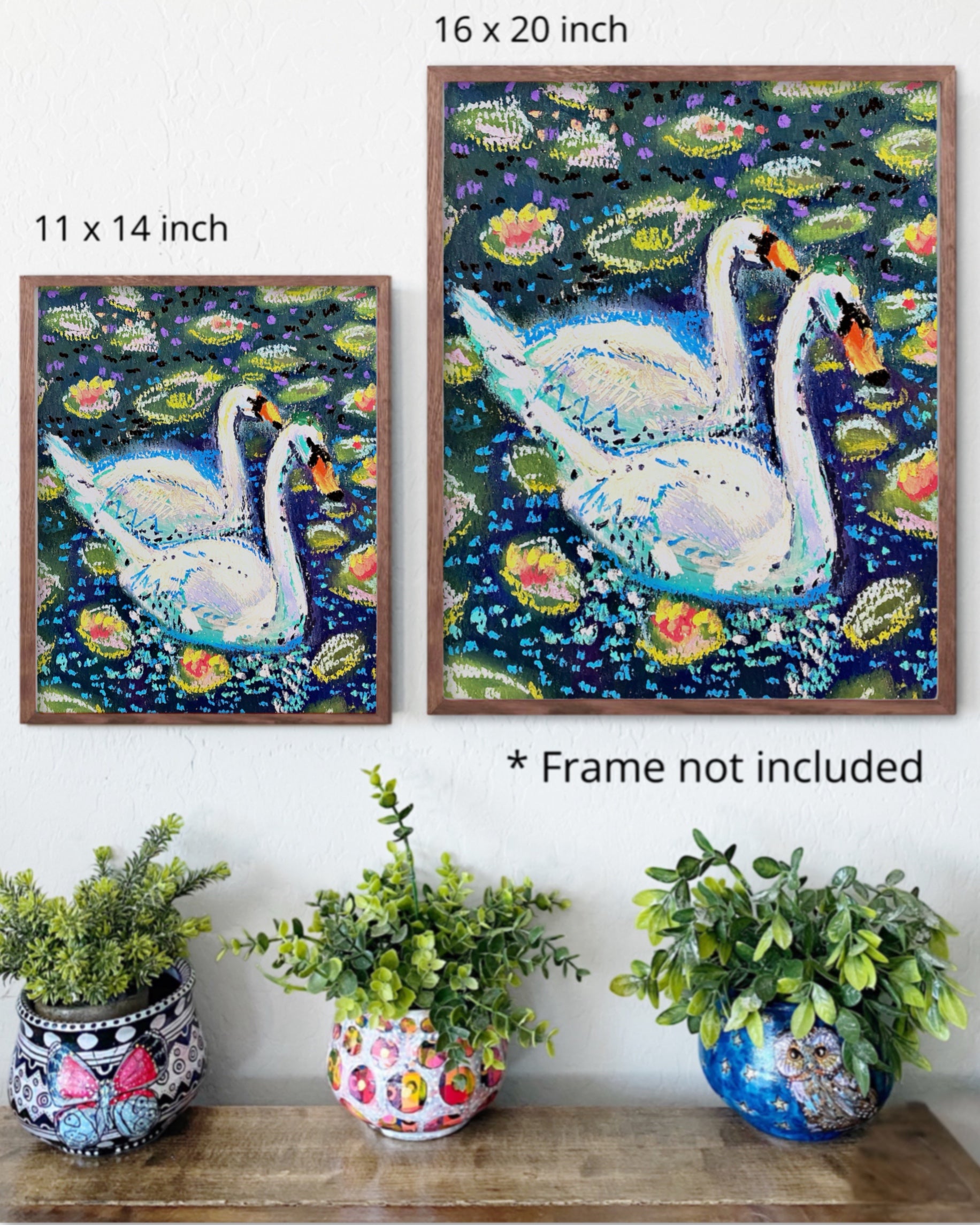 Two Swans Print