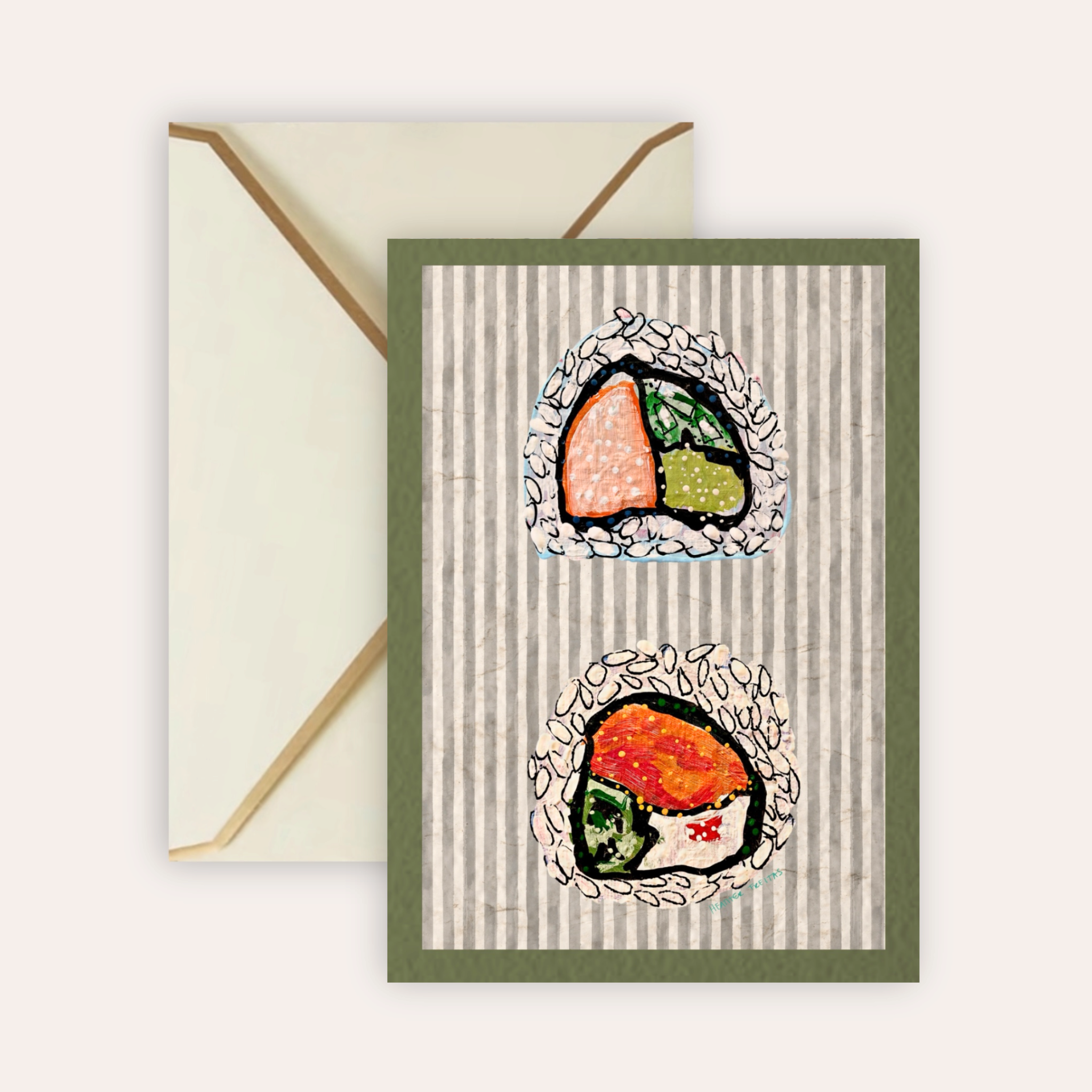Sushi Fine Art Greeting Card