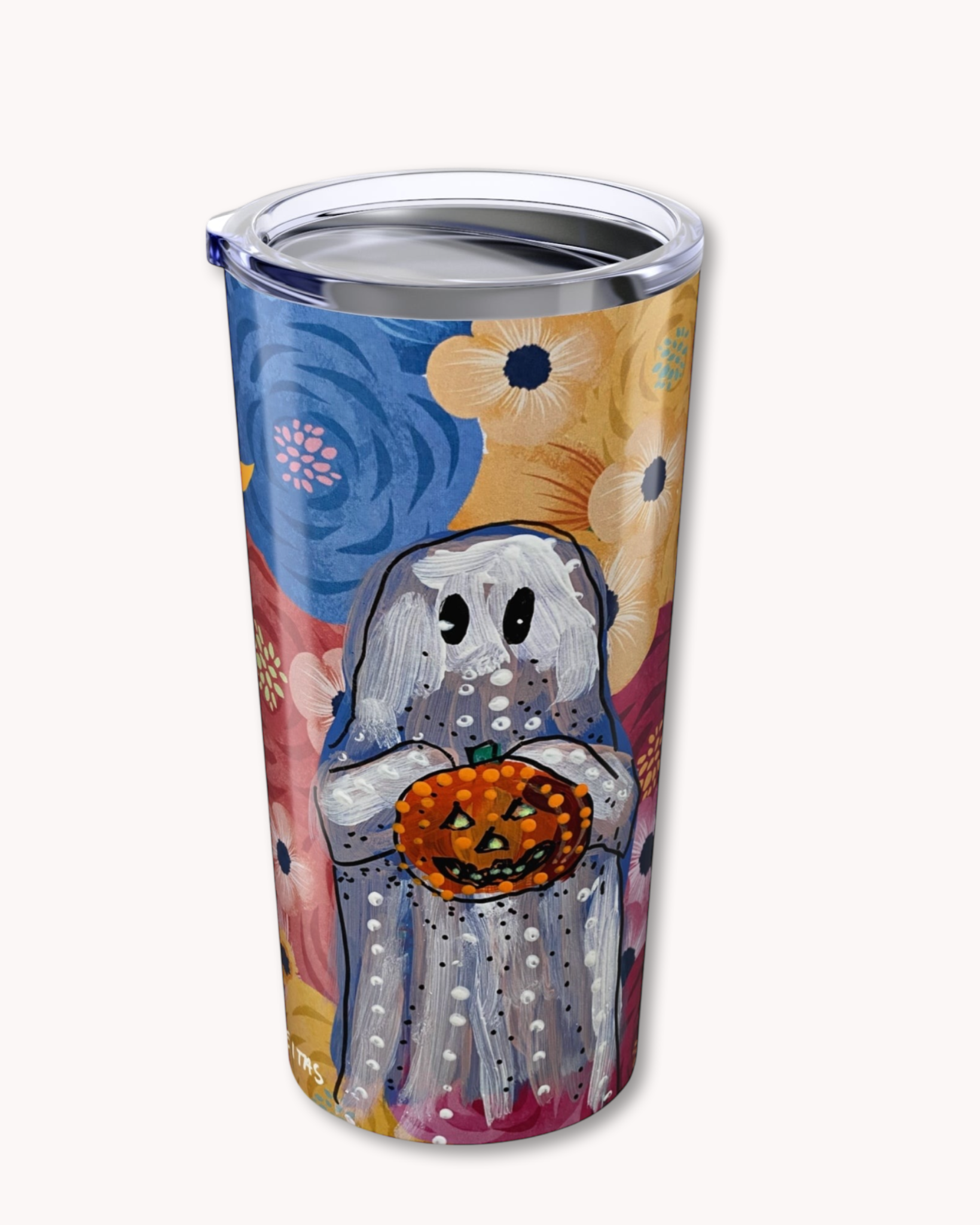 Floral Ghost 20oz Tumbler