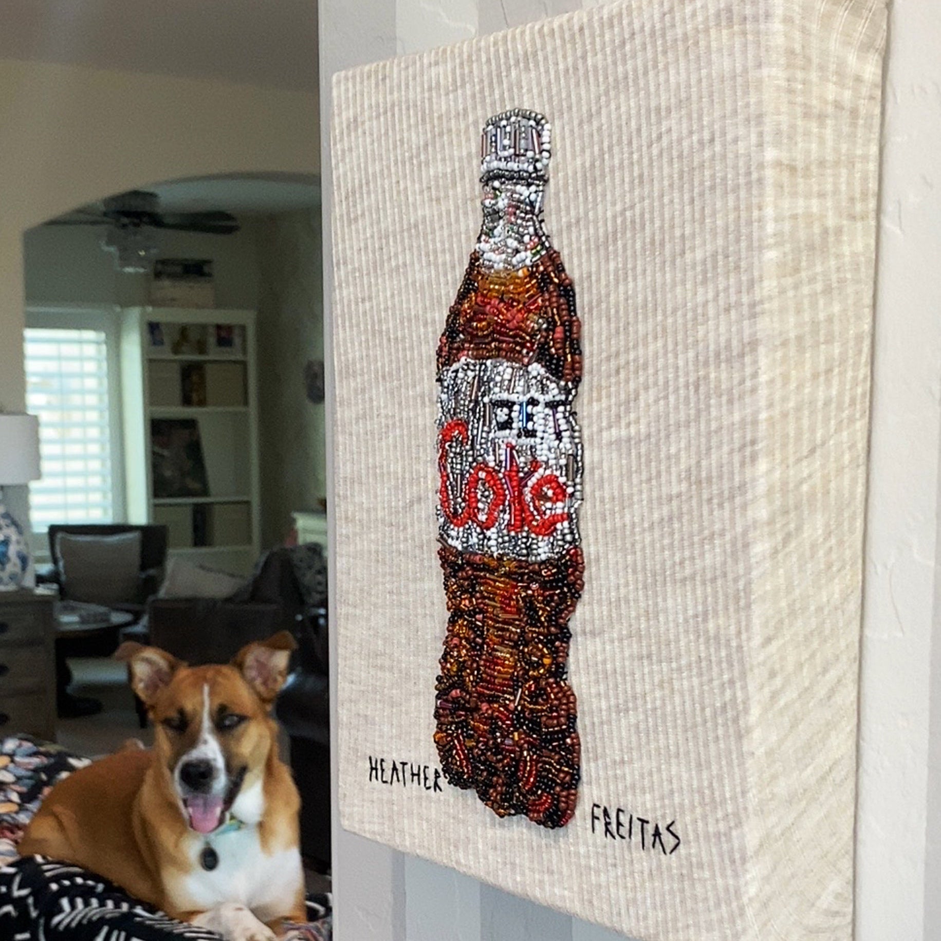 Diet Soda Beaded Artwork