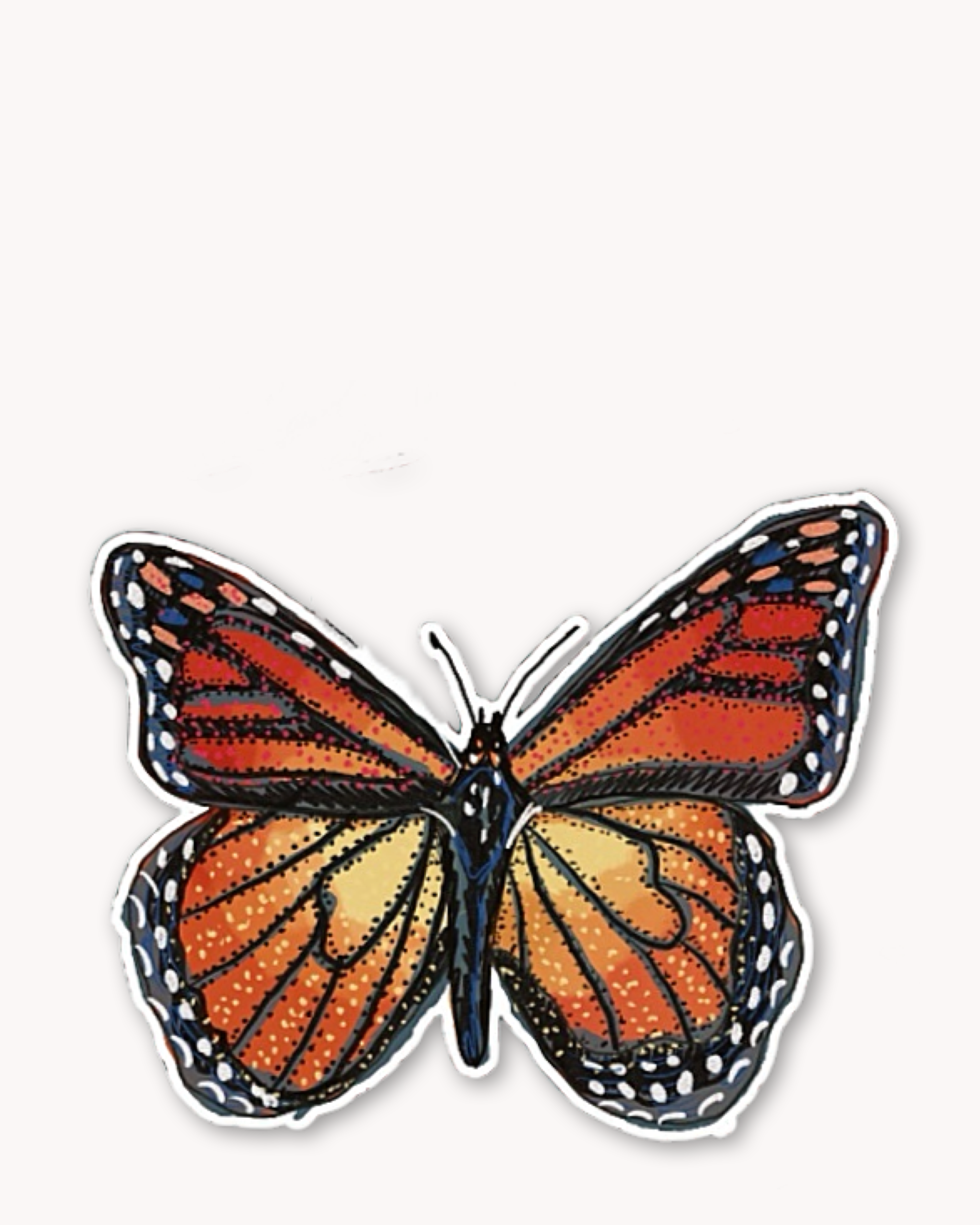Monarch Sticker