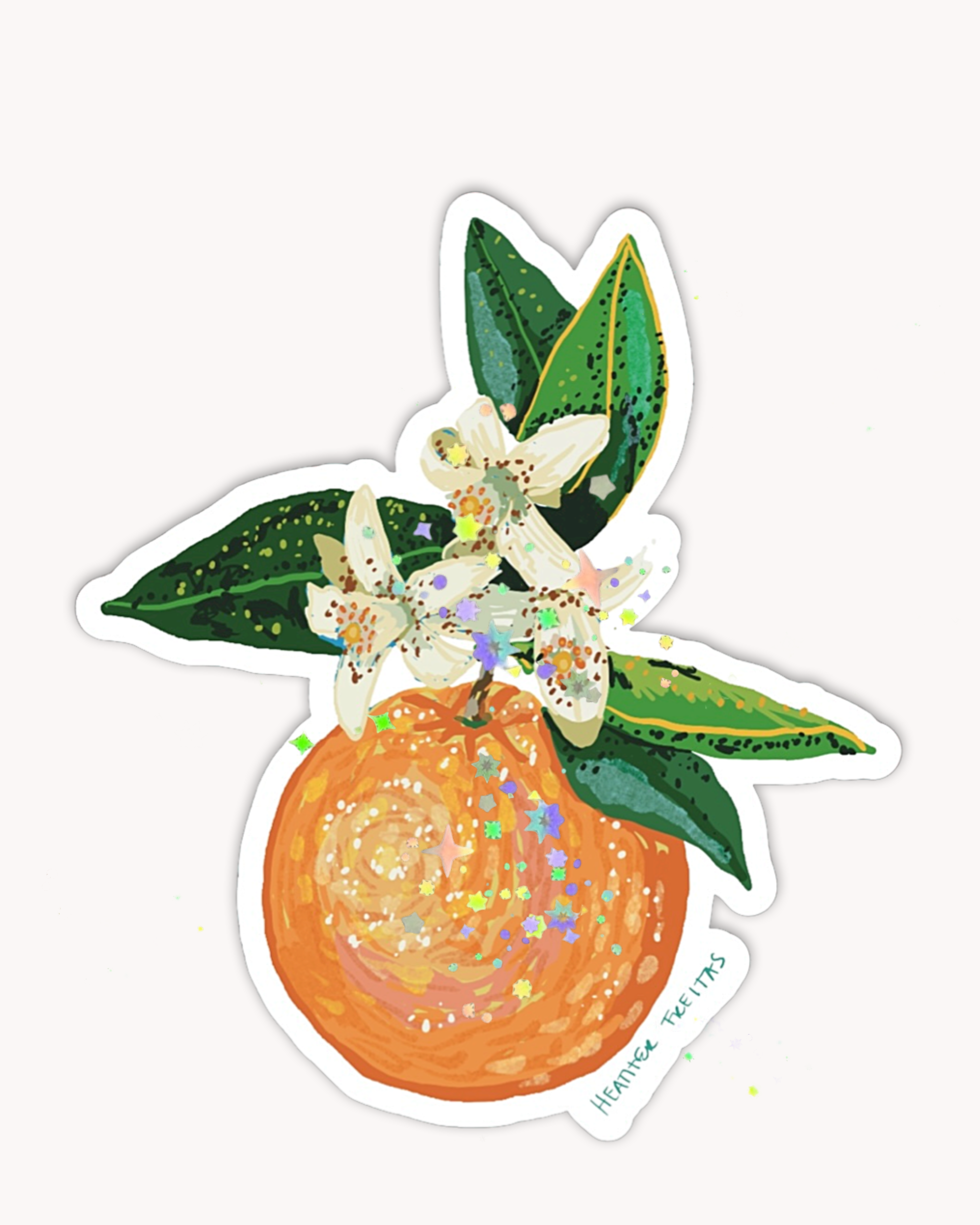 Orange Sticker