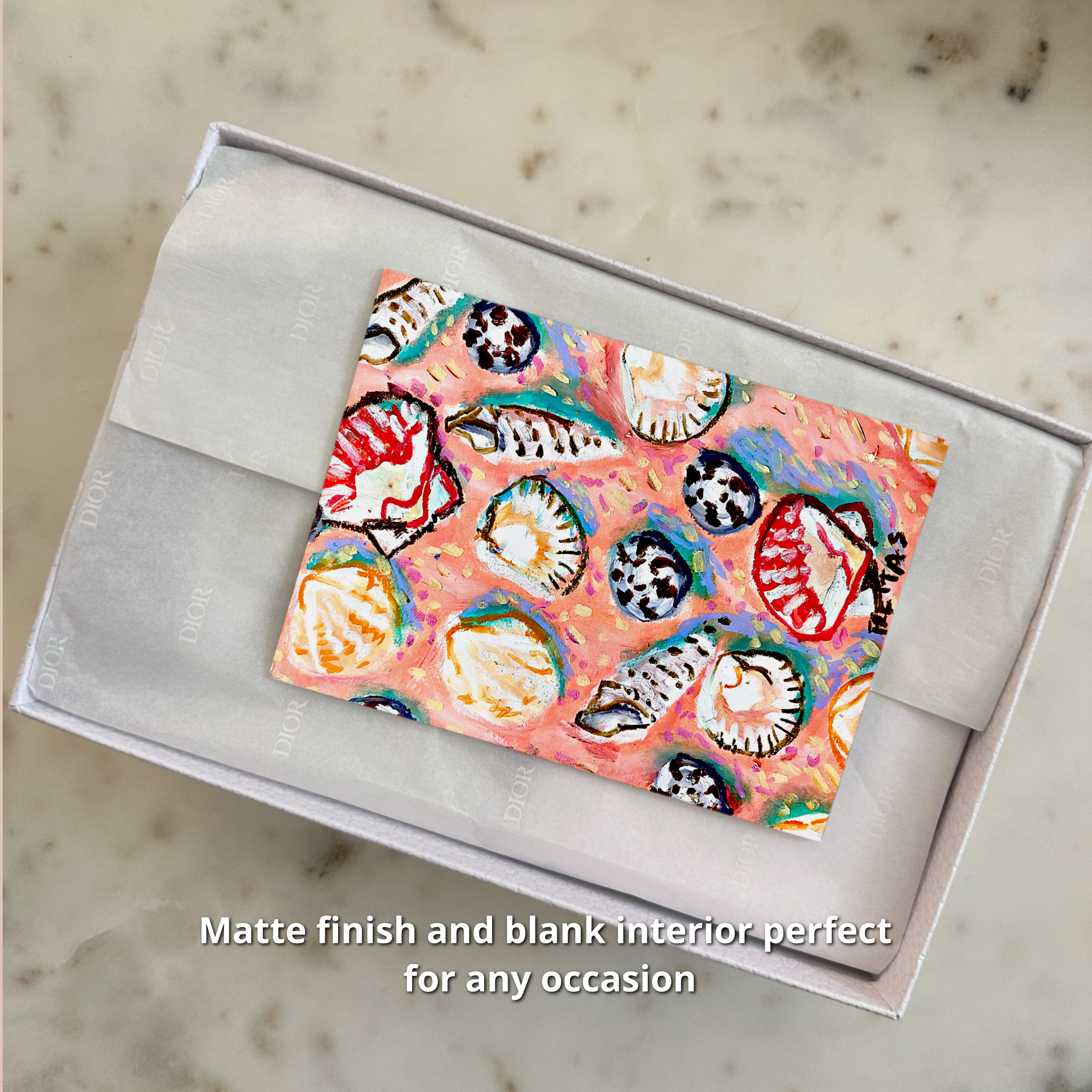 Pink Shells - Greeting Card / Fine Art Print