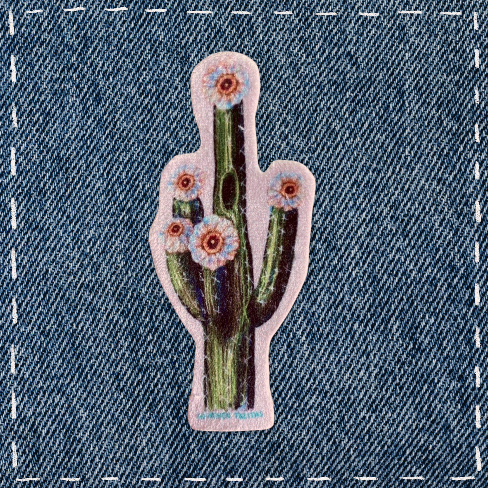Saguaro Cactus - Sew On Velveteen Patch
