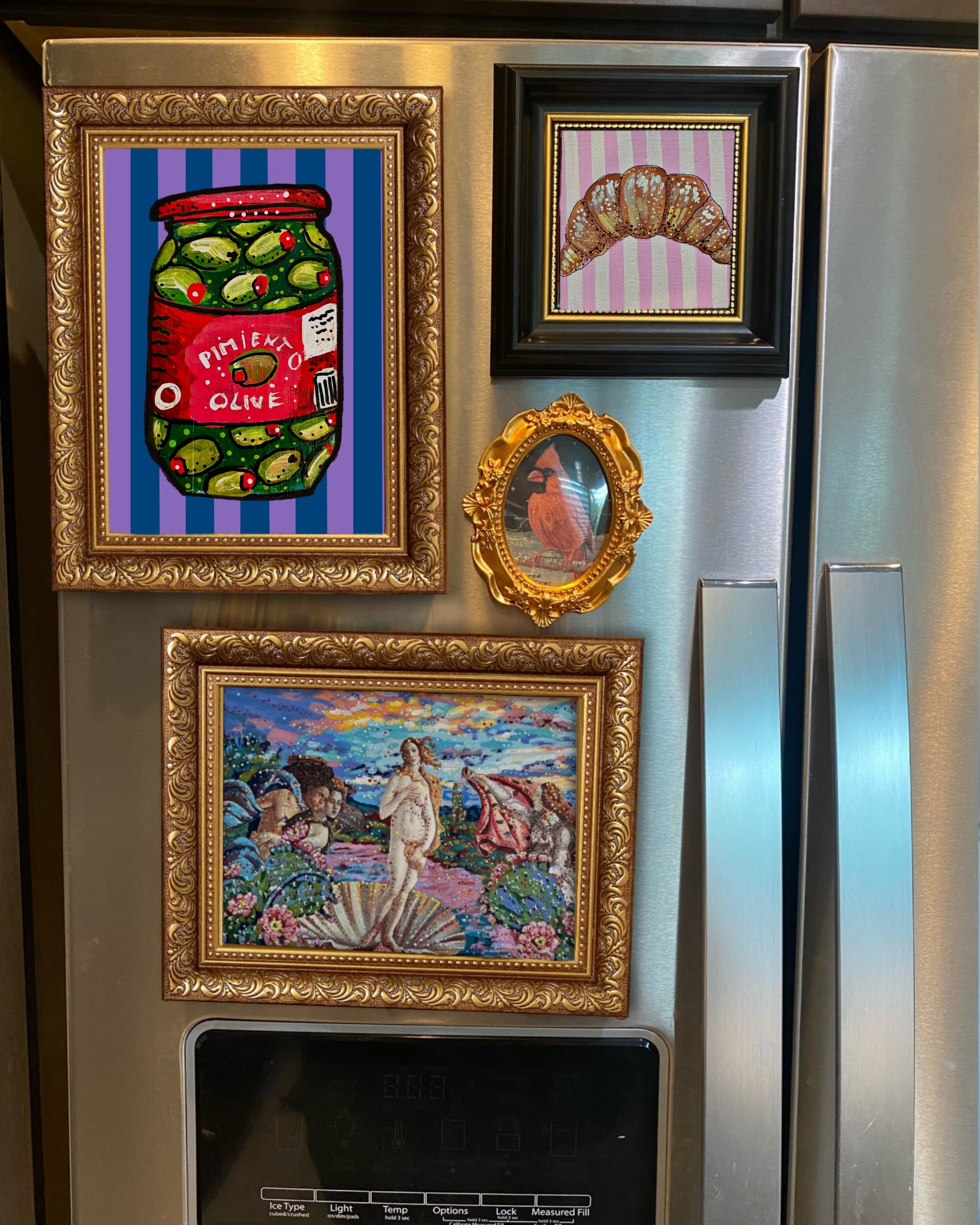 Croissant Framed Magnet ( Medium )