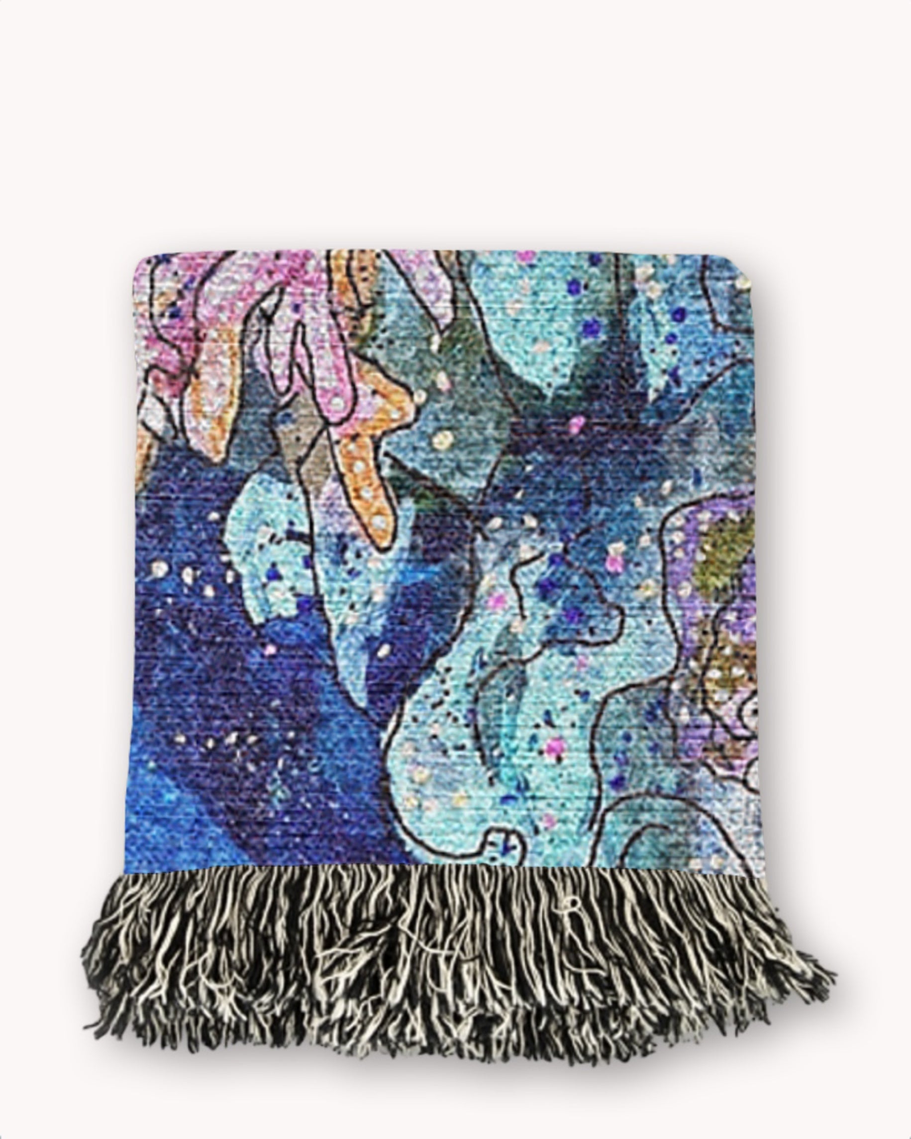 A Saltwater Story Woven Blanket