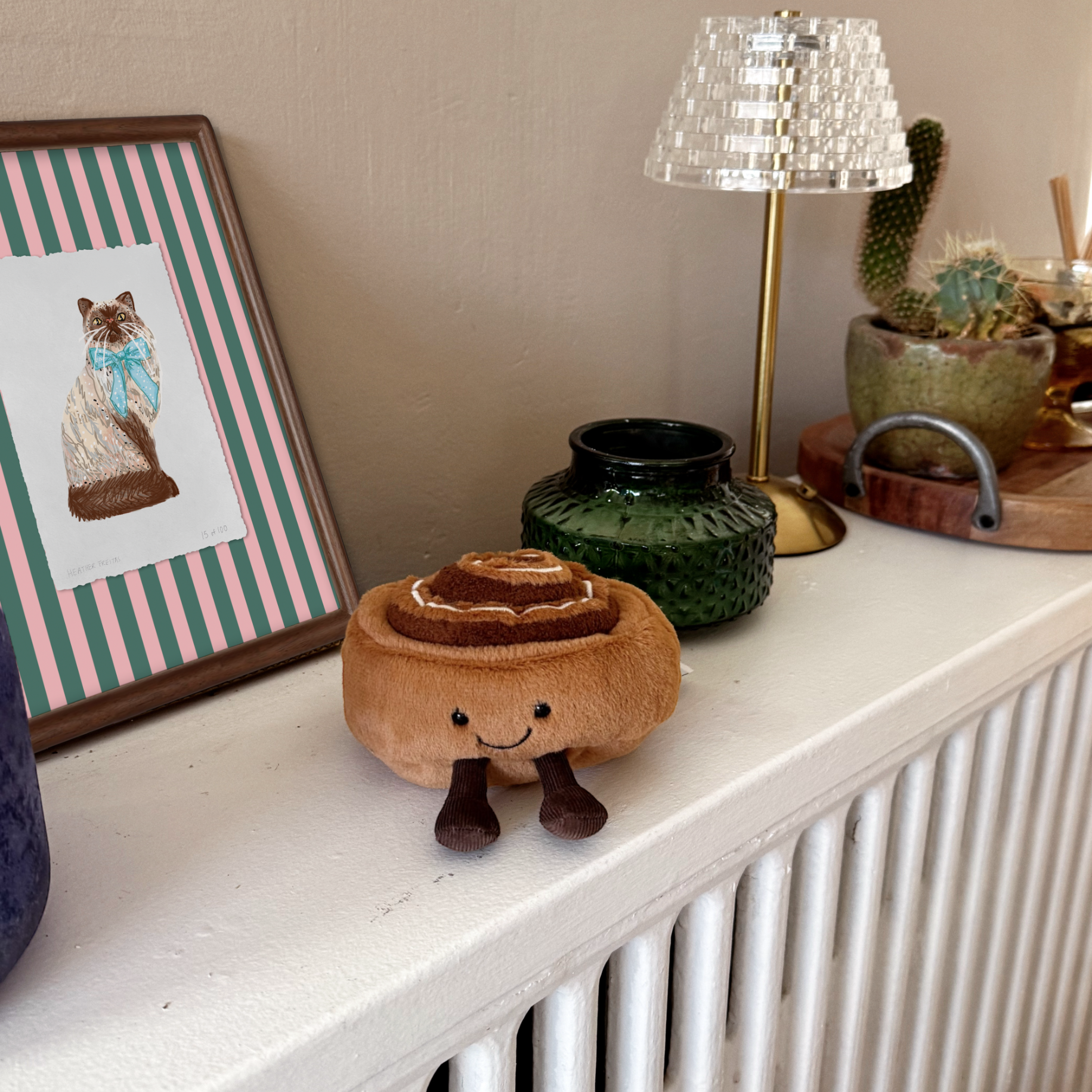 Seal Point Persian Cat With Bow Limited Edition Framed Print