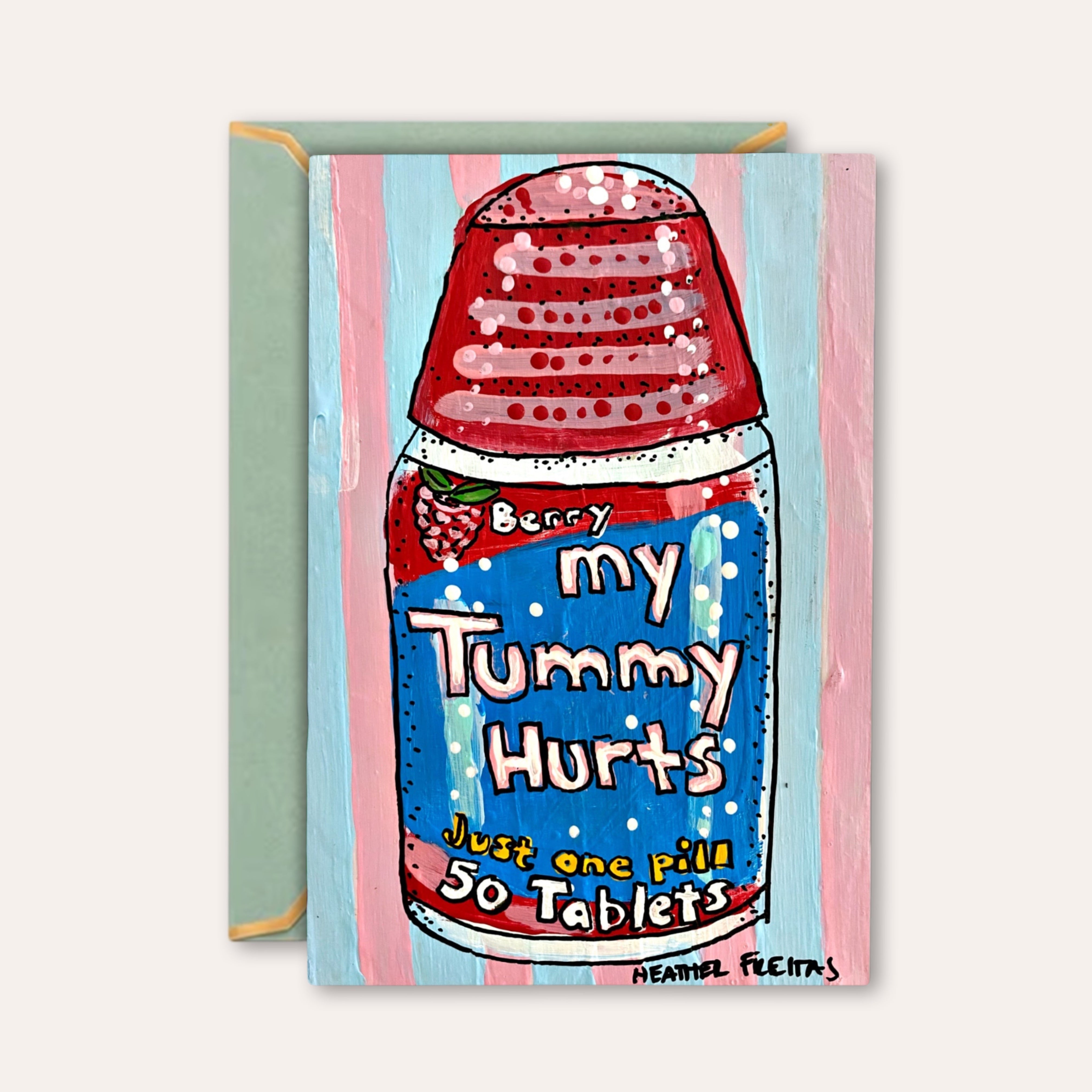 My Tummy Hurts - Greeting Card / Fine Art Print