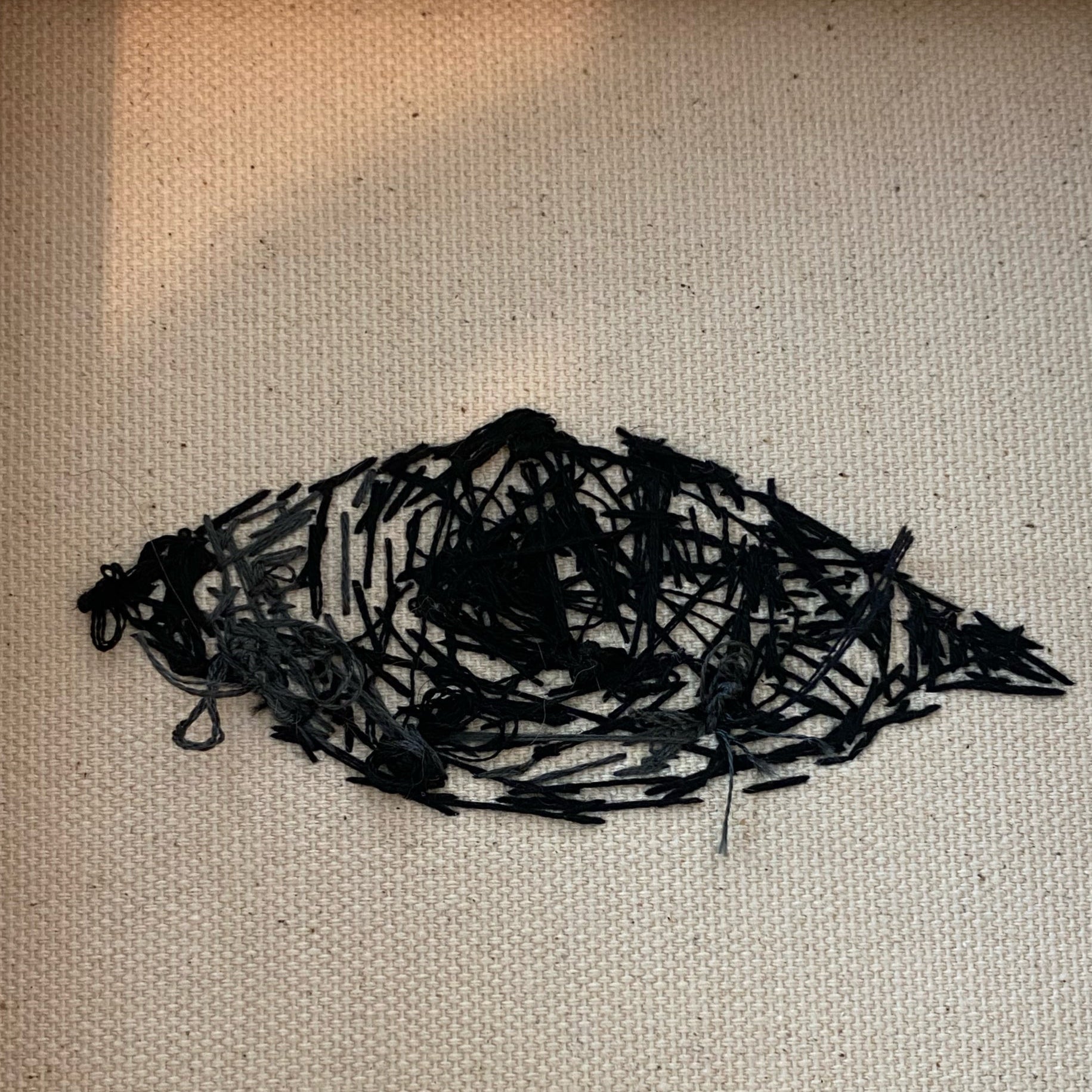 Armageddon Eyes ( original painting / beaded artwork )