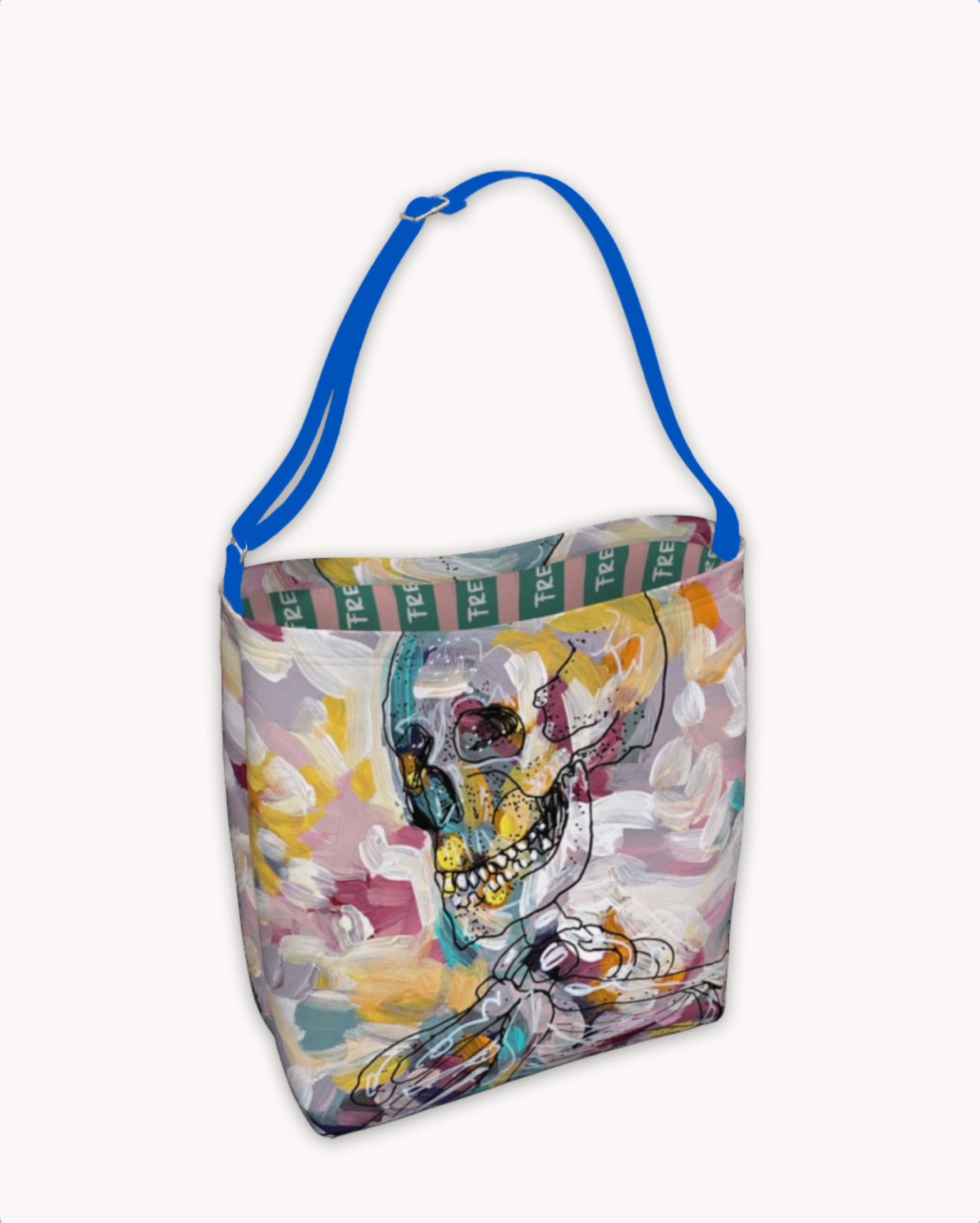 Pastel Skeleton Tote