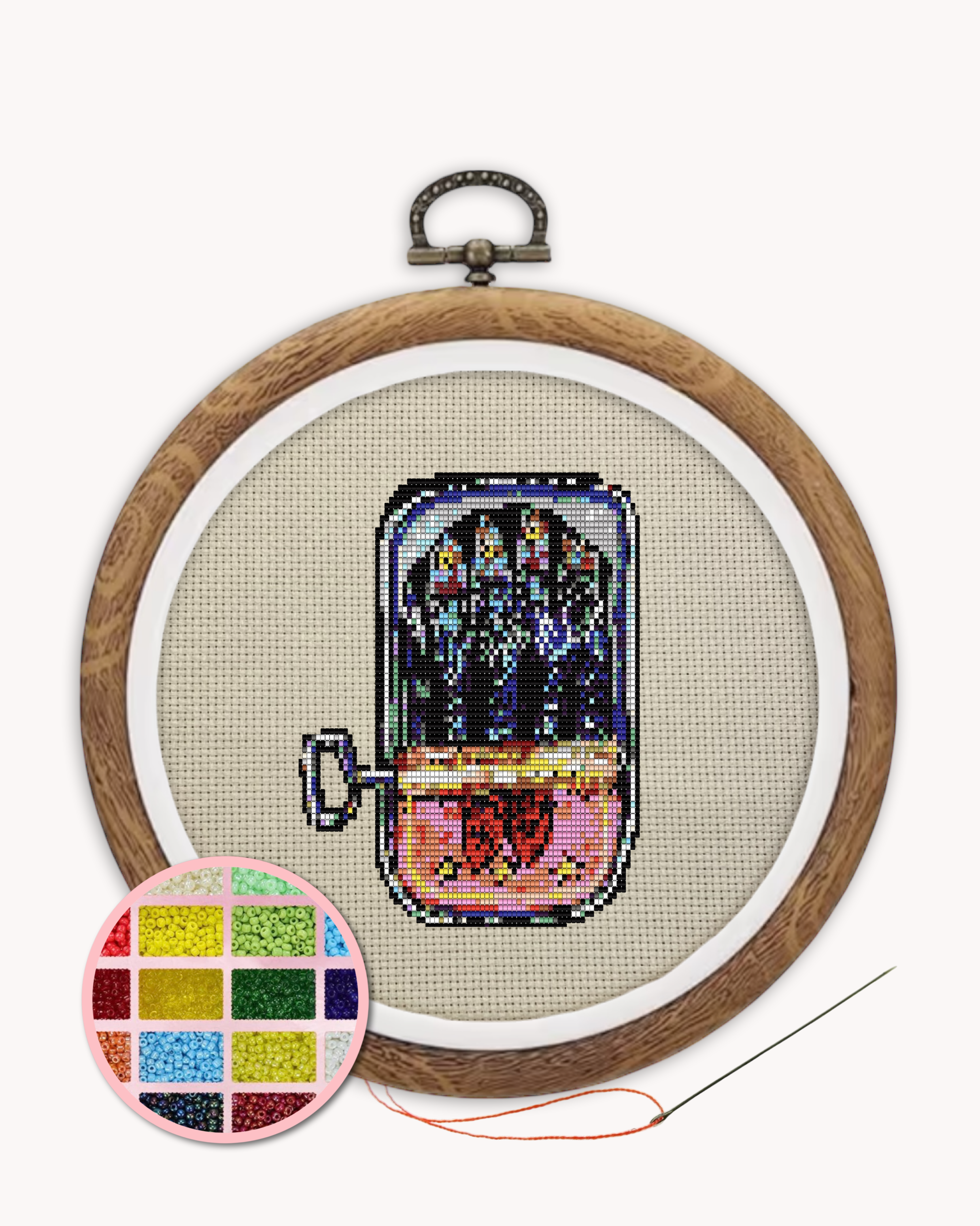 Sardines Beaded Art Kit ( L 5 inch )