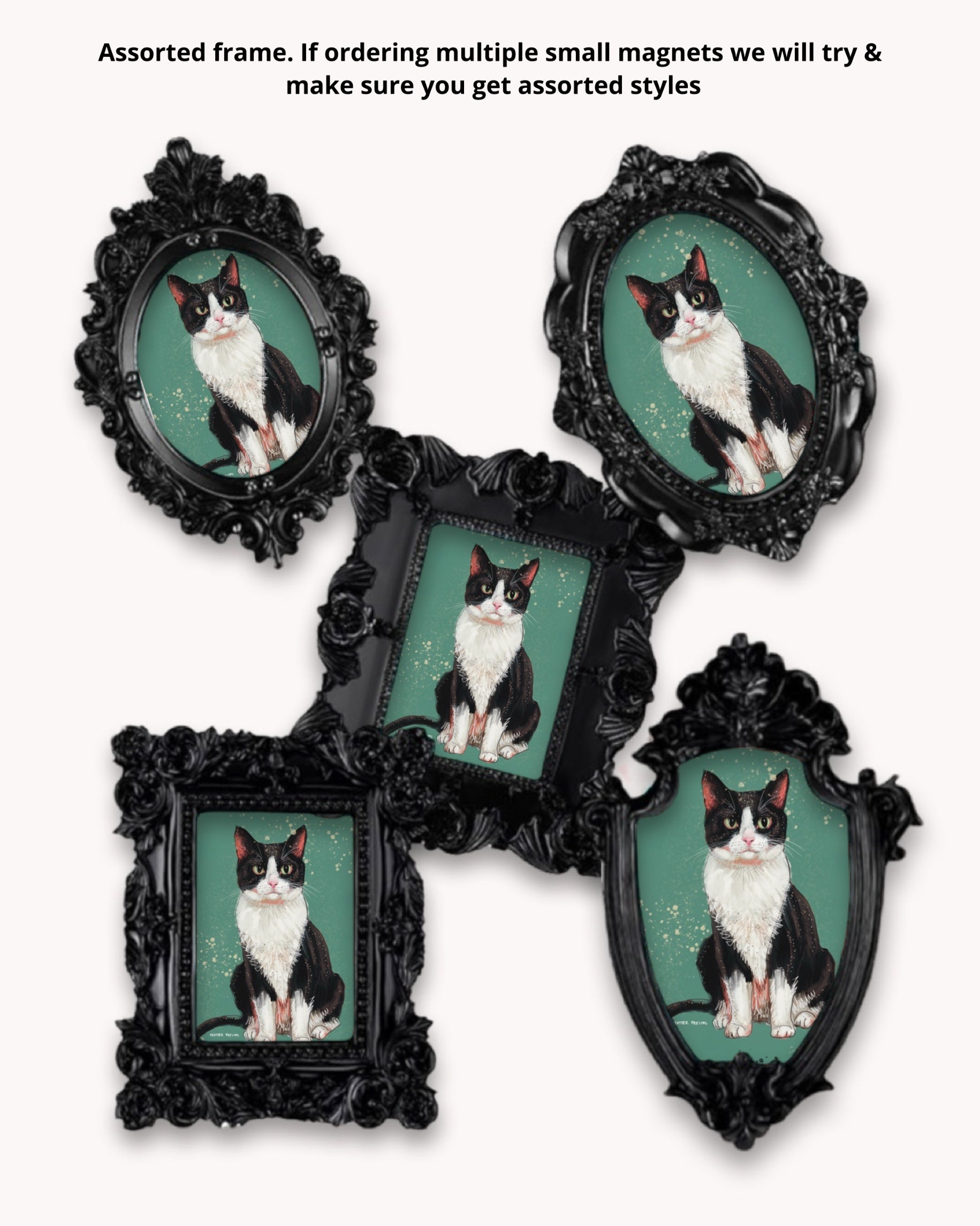 Tux Cat House Framed Magnet ( Small )