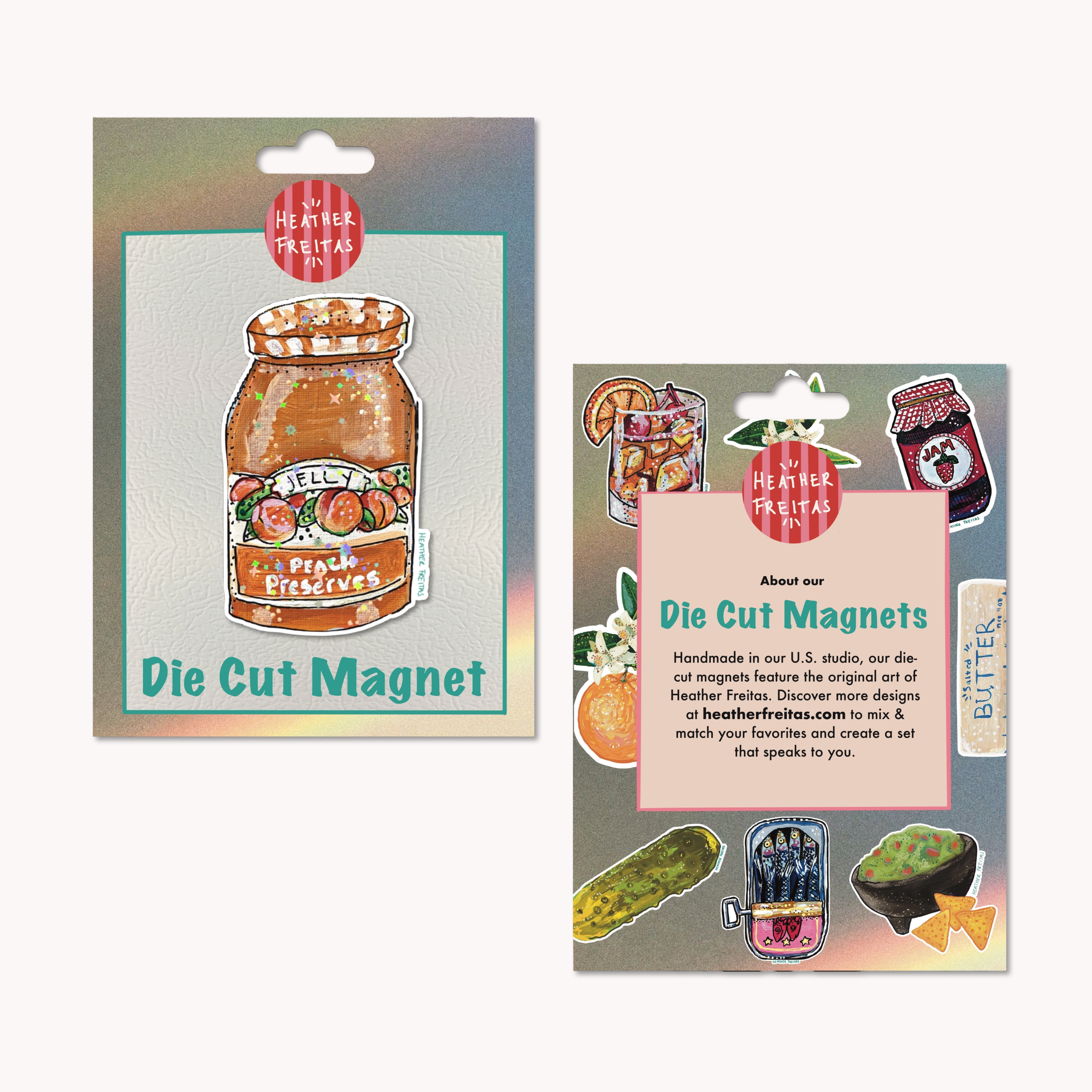Peach Preserves Magnet ( Die-Cut )