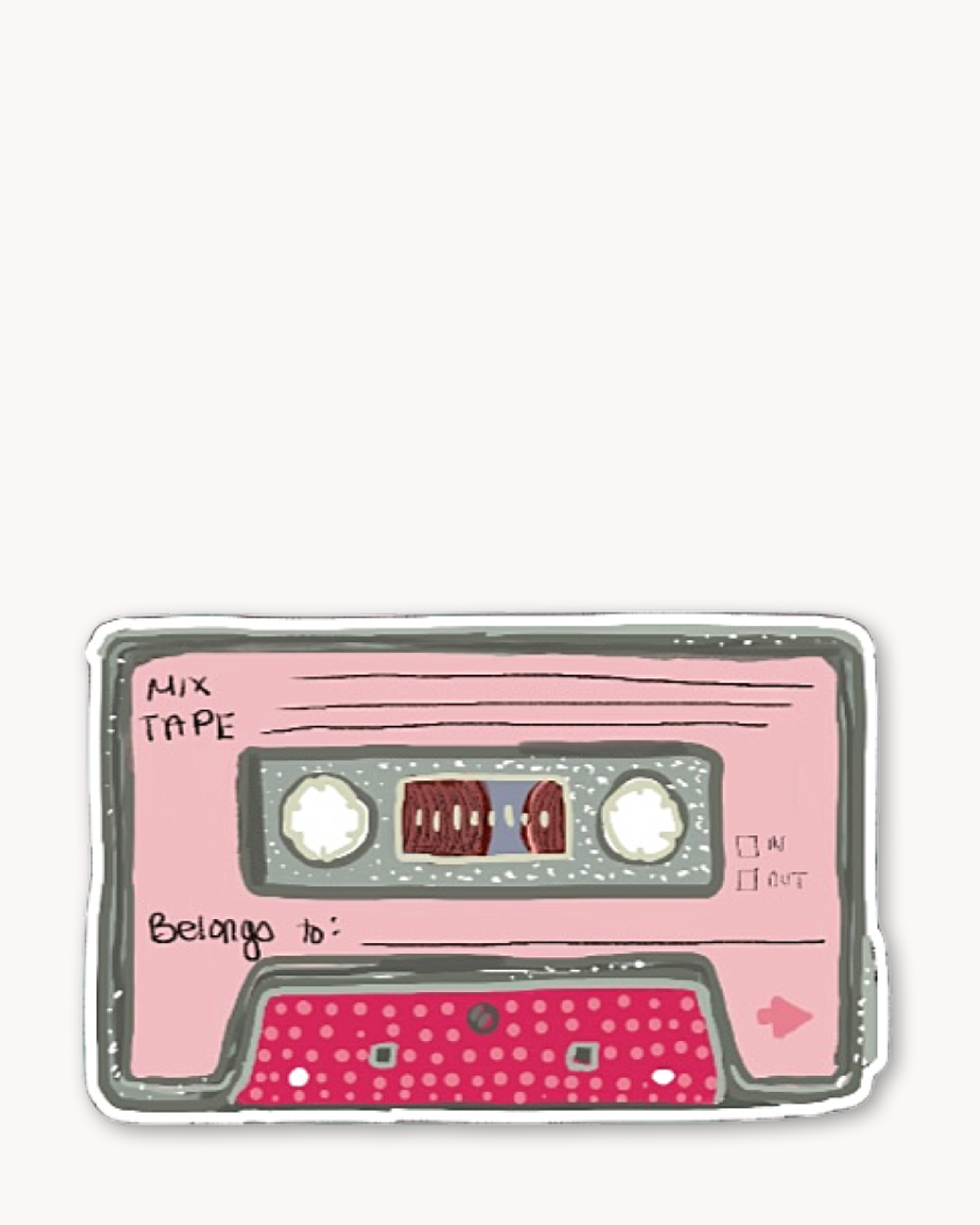Pink Mixtape Sticker