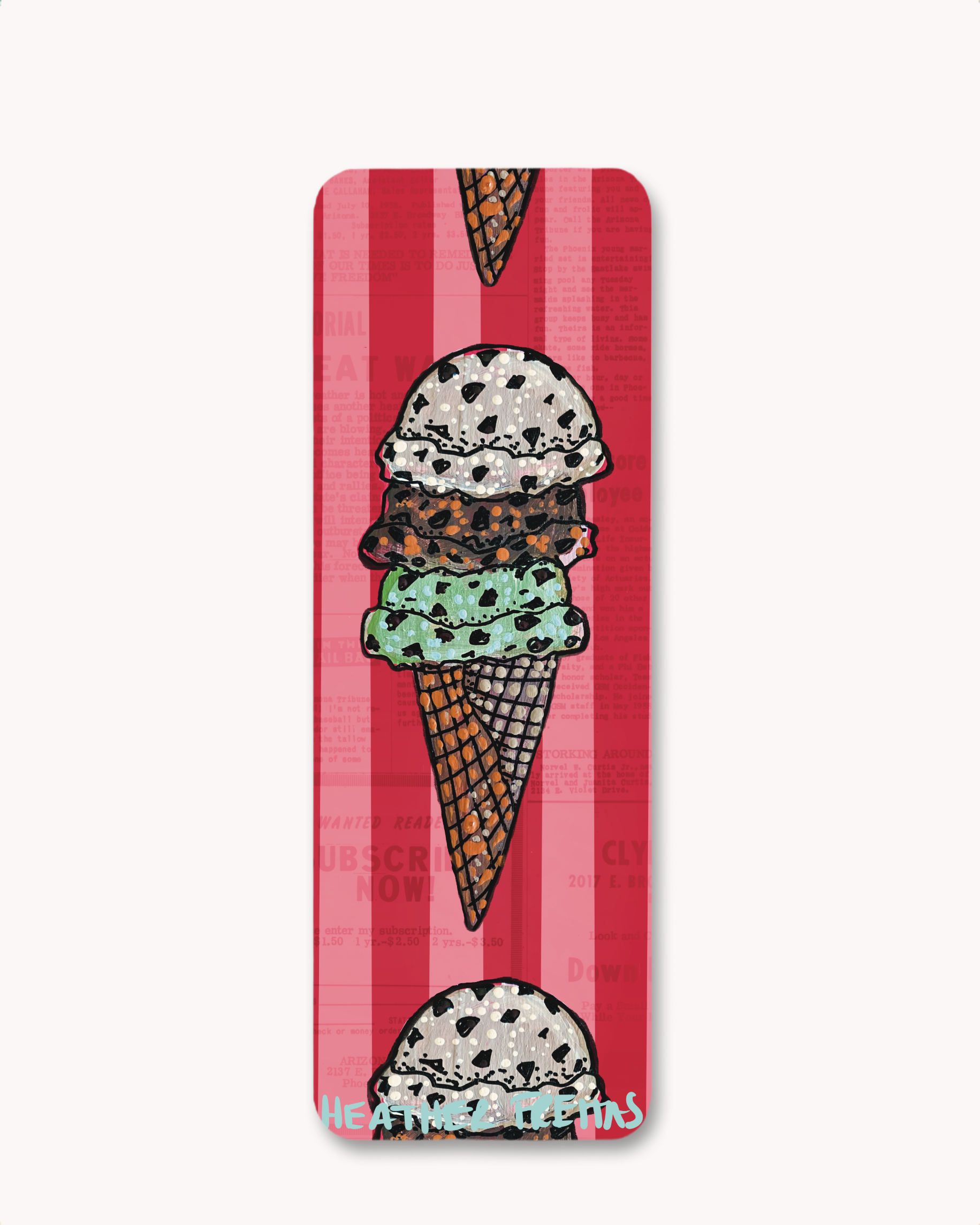 Ice Cream Cone Bookmark