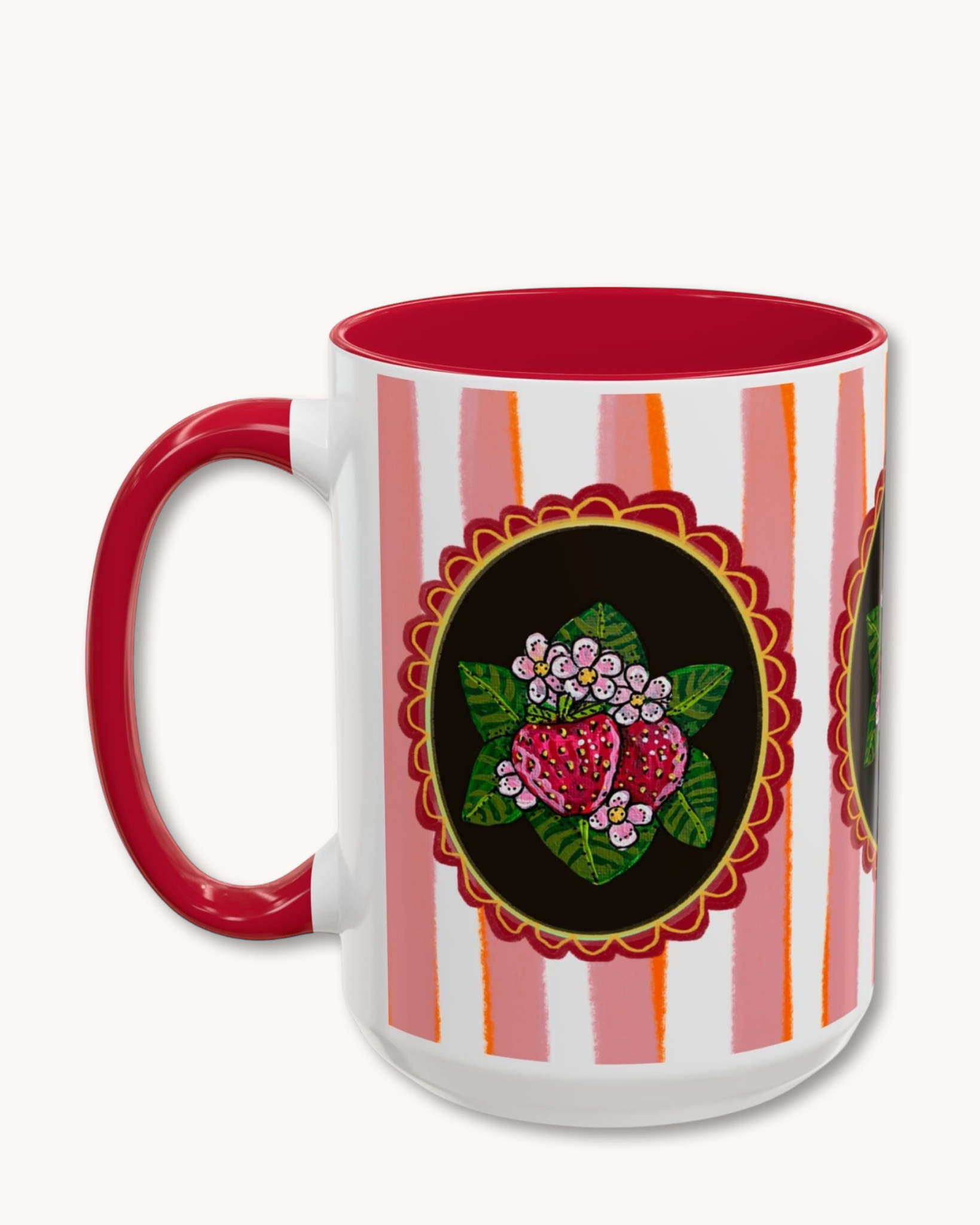 Strawberry Coffee Mug 15oz