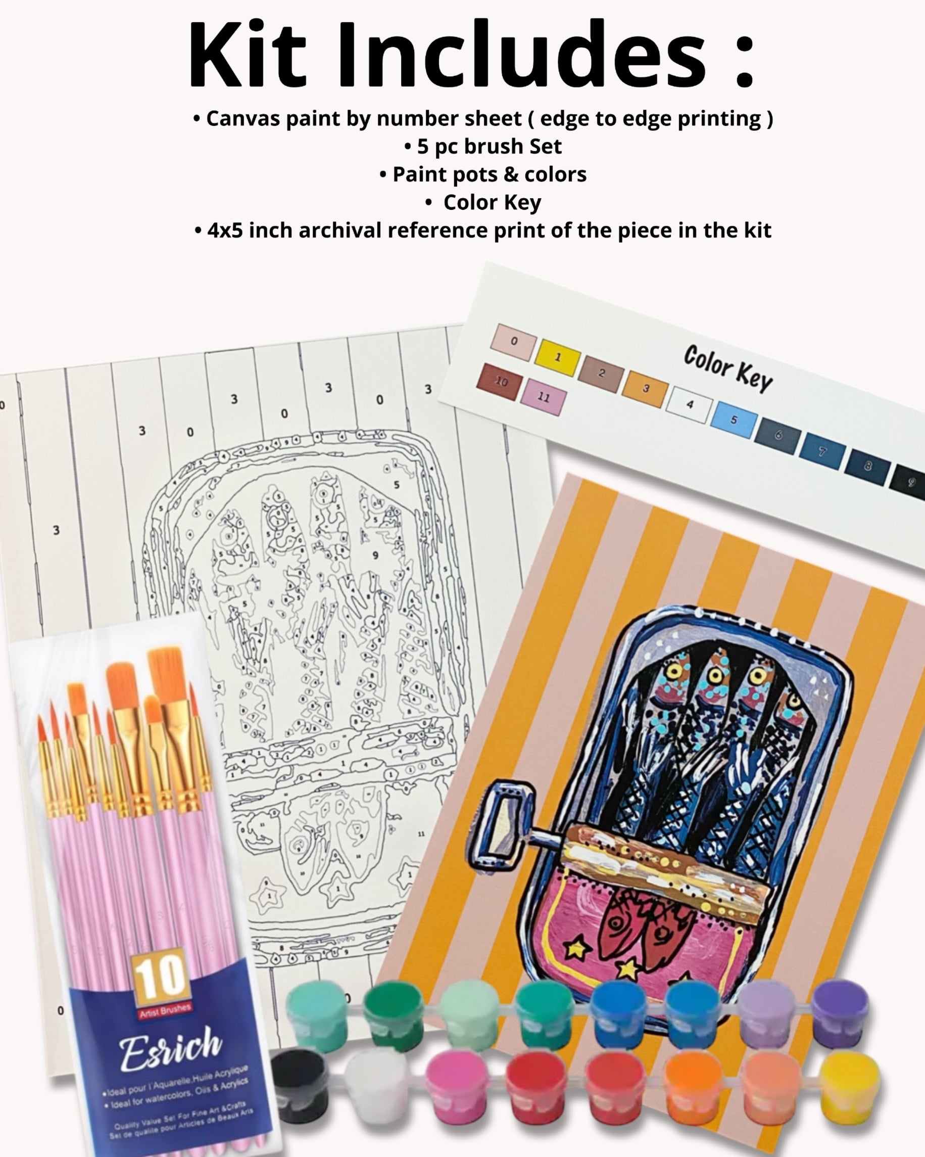 Flowers The Represent Peace - Paint by Numbers Kit