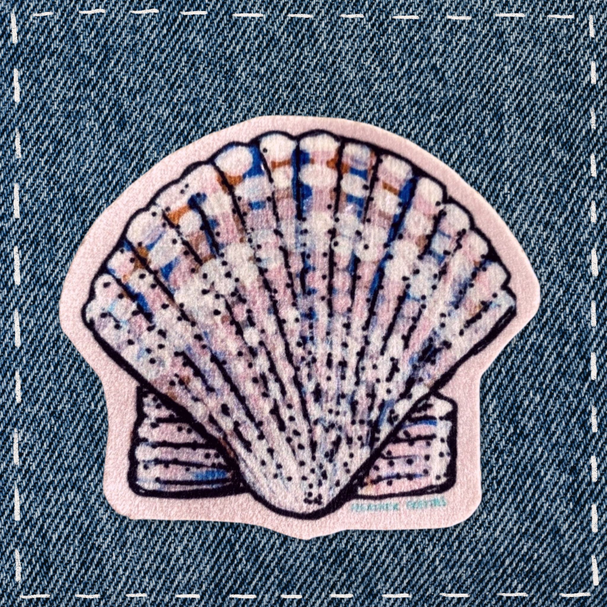 Shell - Sew On Velveteen Patch