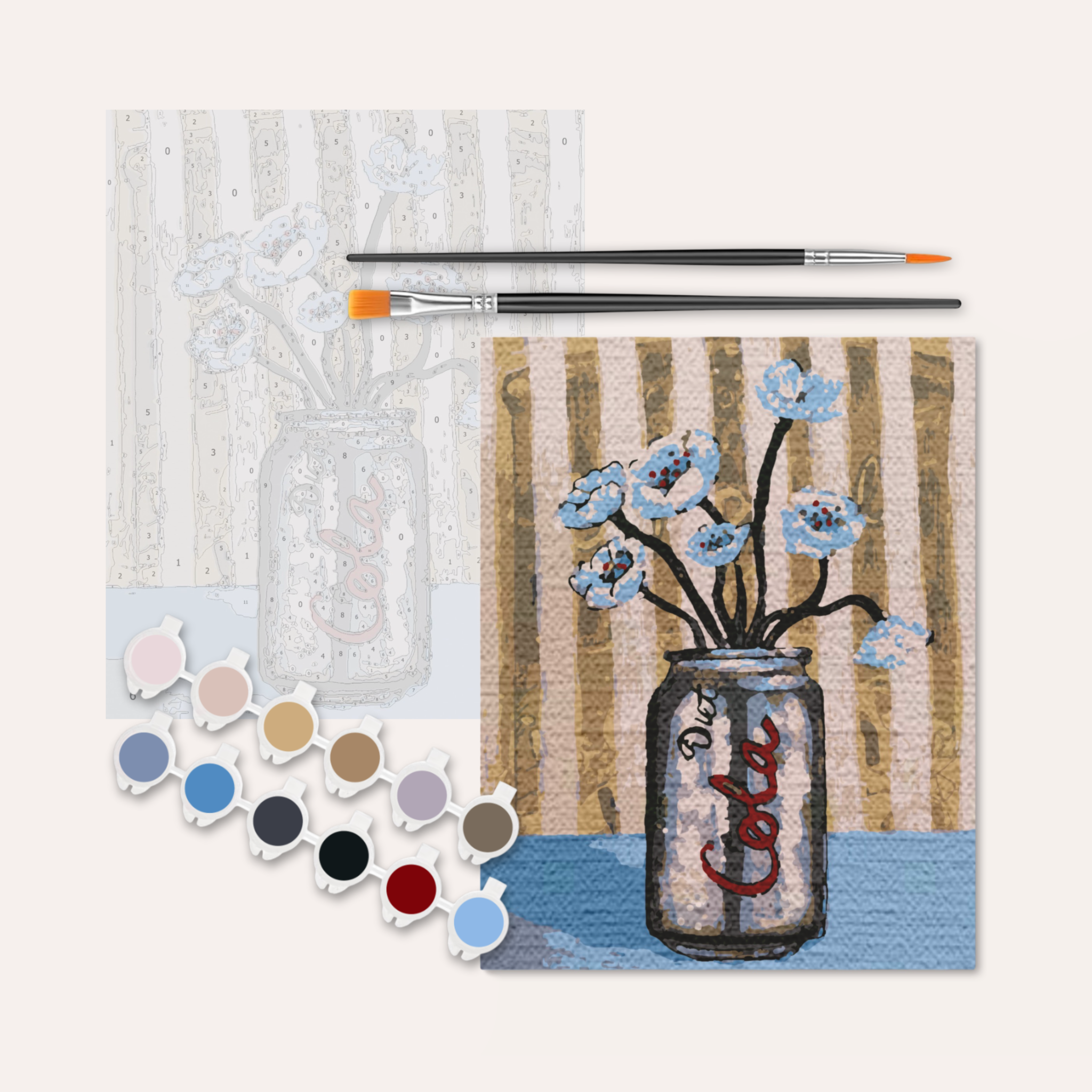 Diet Soda Bouquet - Paint by Numbers Kit