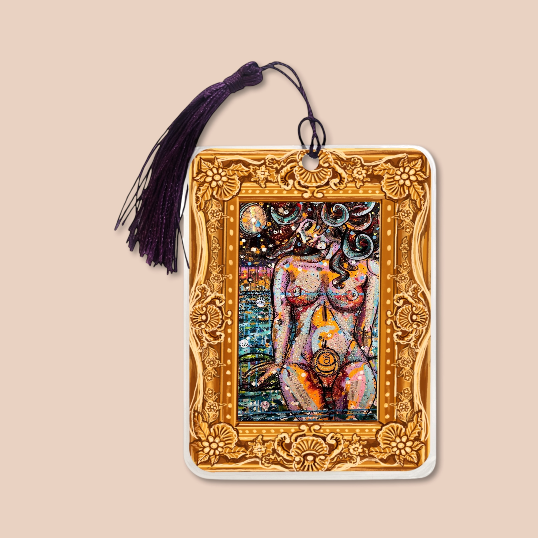 Sacral Chakra Fine Art Painting Bookmark