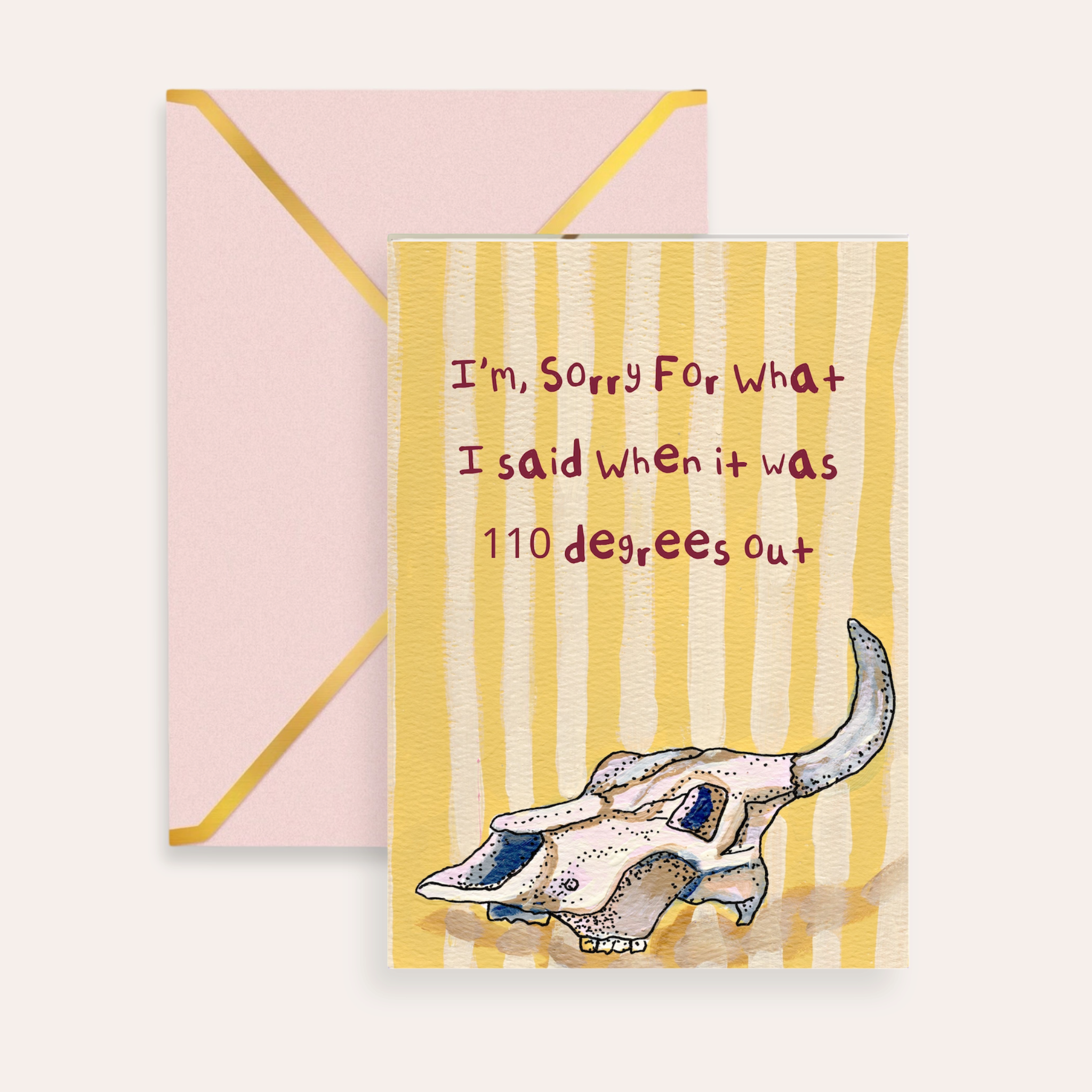 110 degrees Fine Art Greeting Card