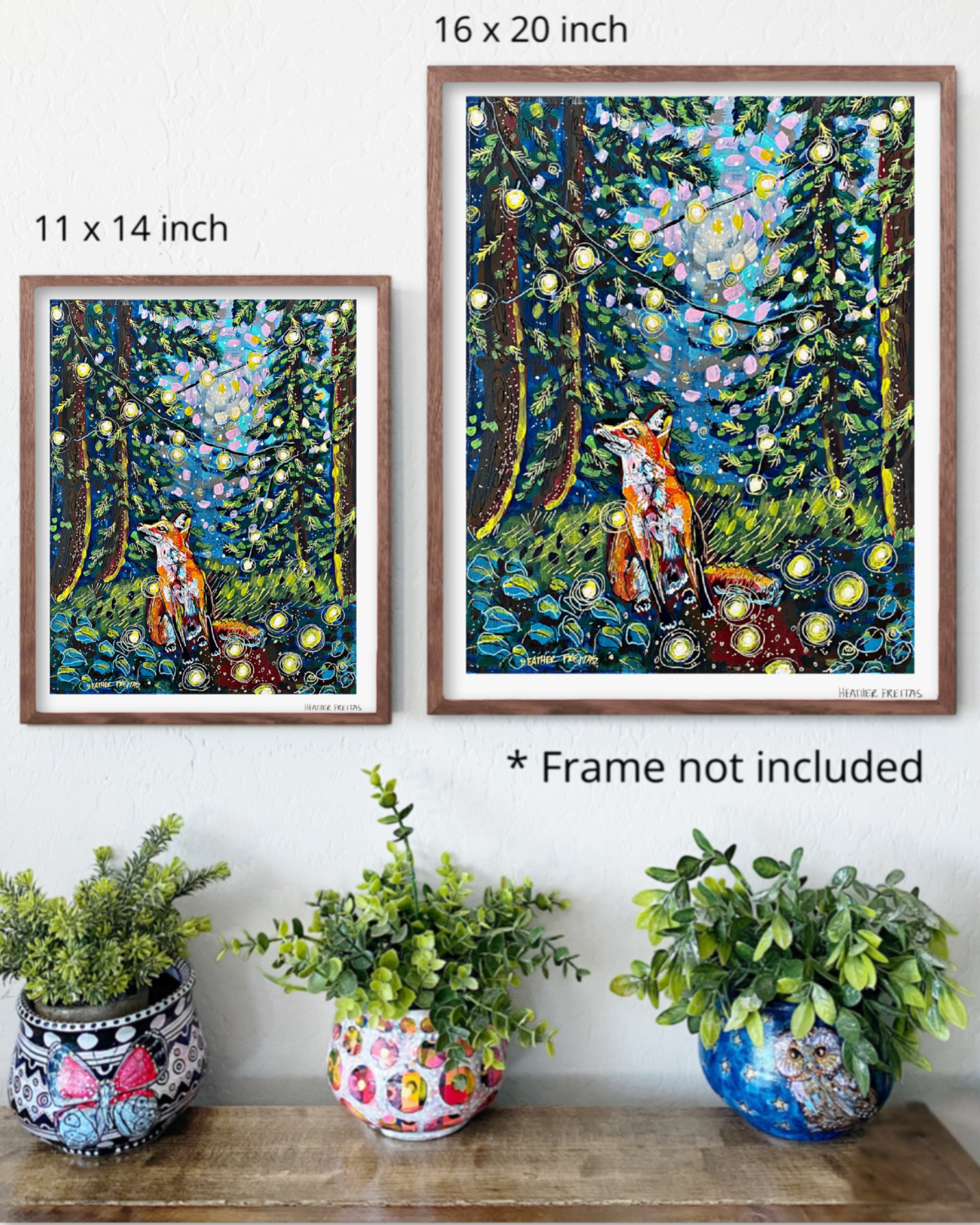 Moody Forest Fox Fine Art Print