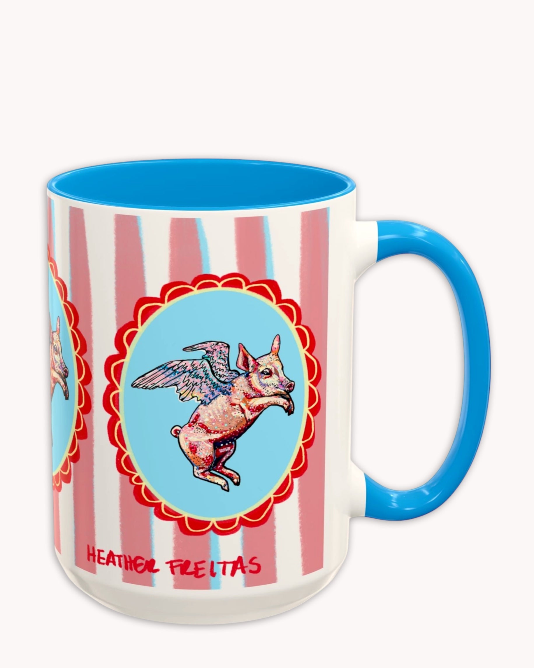 Flying Pig Coffee Mug 15oz