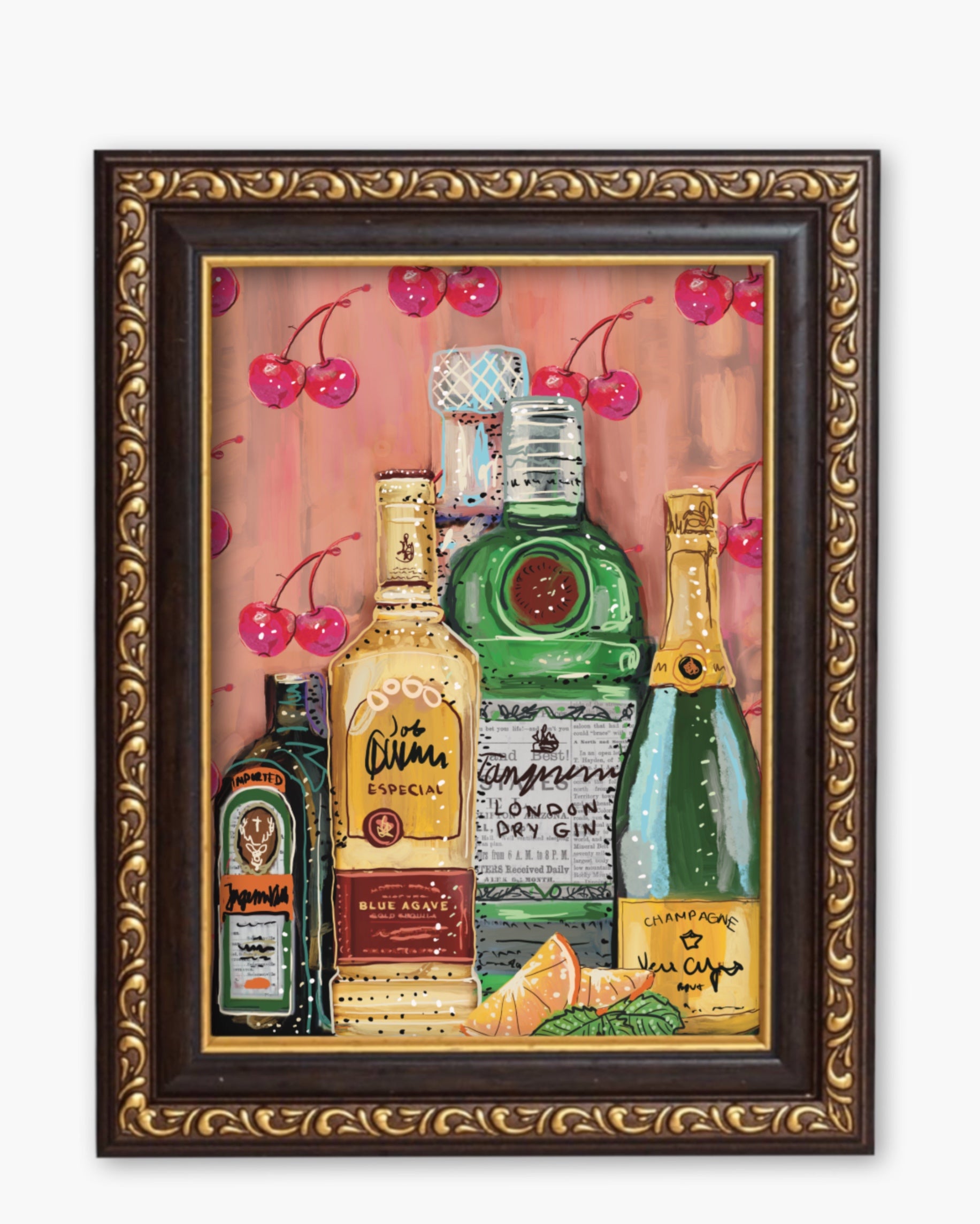 Cocktails Fine Art Magnet ( Large )